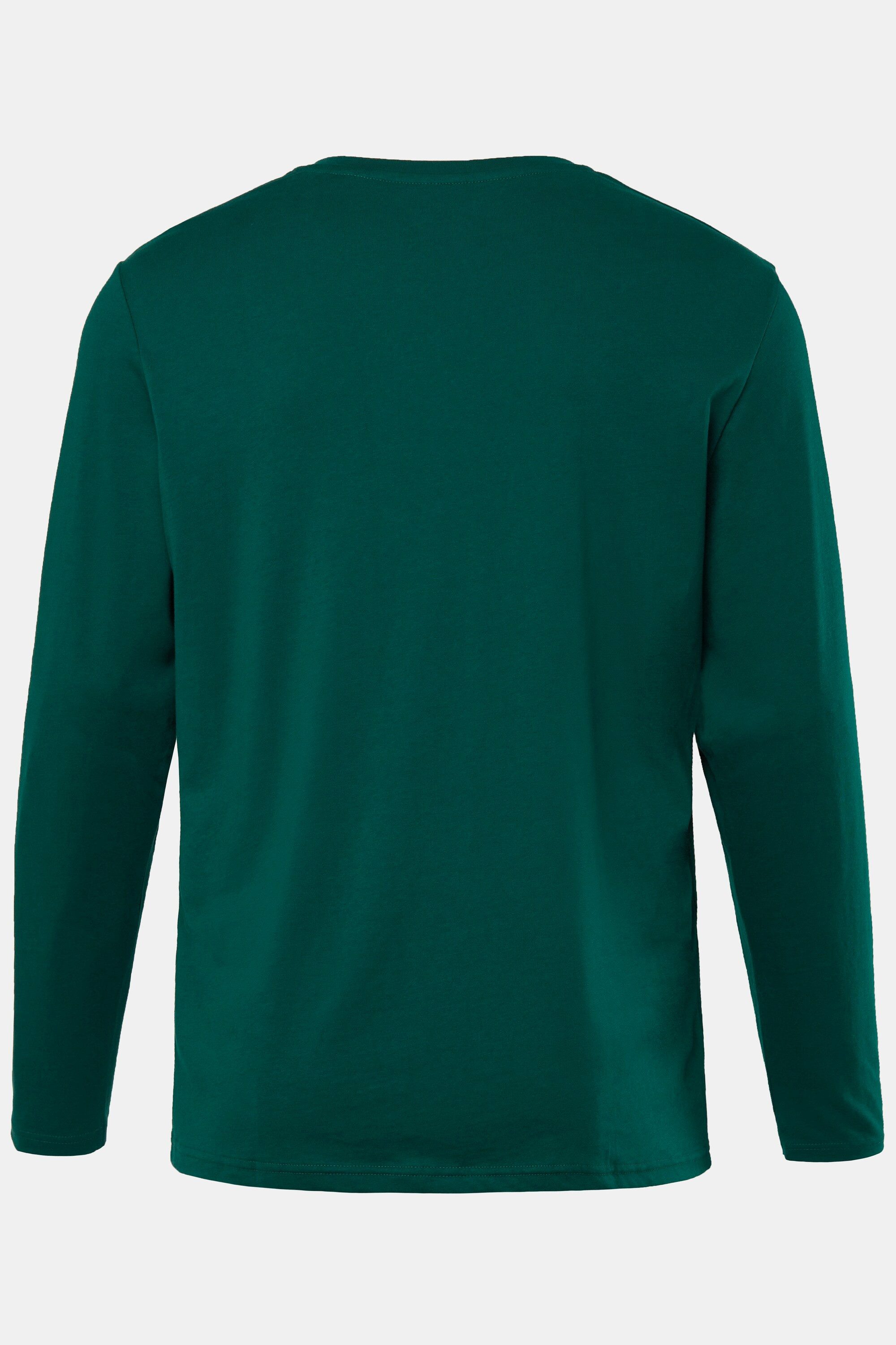 JP1880 T-Shirt Henley Basic Shirt Langarm Knopfleiste