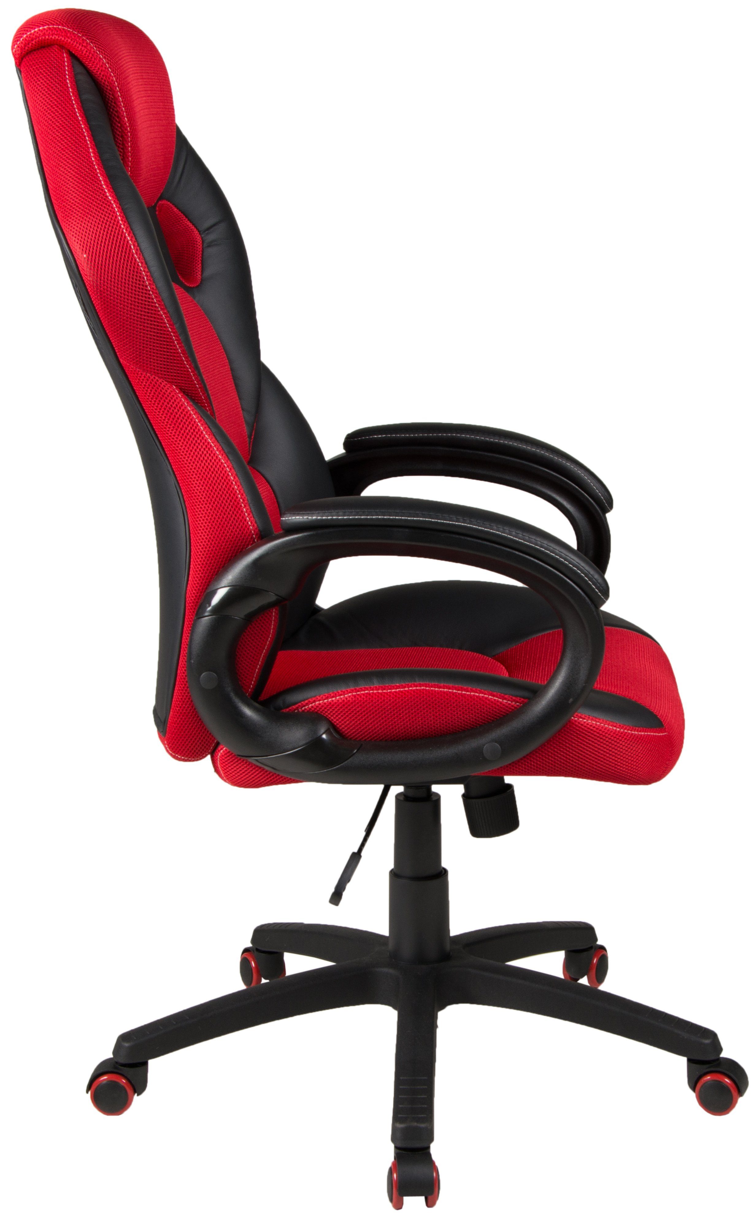 Duo Collection Gaming-Stuhl Samu, mit mit S-Form-Rückenlehne Netzstoffbezug, modernem Lendenwirbelunterstützung