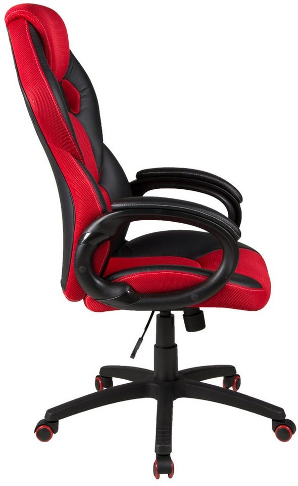 Duo Collection Gaming-Stuhl Samu, mit modernem Netzstoffbezug,  S-Form-Rückenlehne mit Lendenwirbelunterstützung