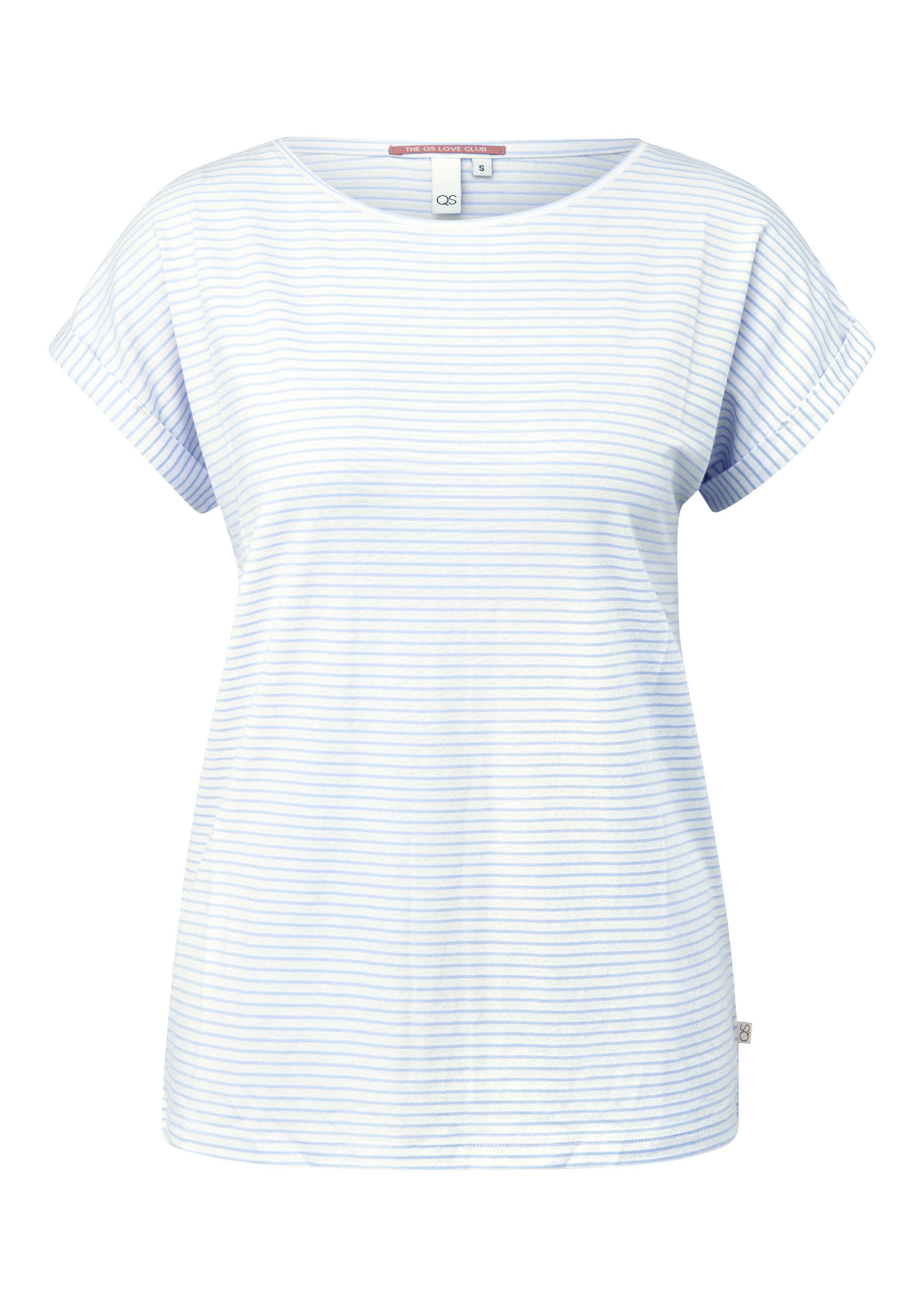 QS Kurzarmshirt T-Shirt T-Shirt im Modalmix
