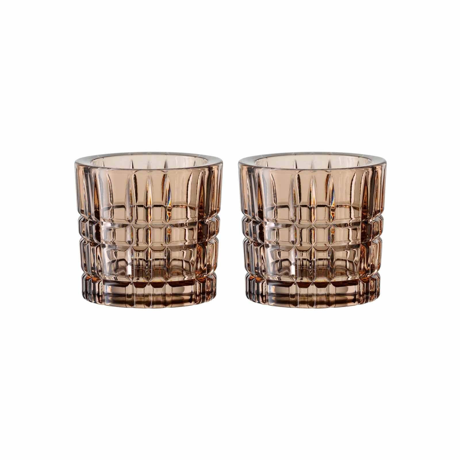 Nachtmann Teelichthalter Square Votives Teelichthalter ø 7,1 x 6,6 cm (2 Teelichthalter, 2 St)