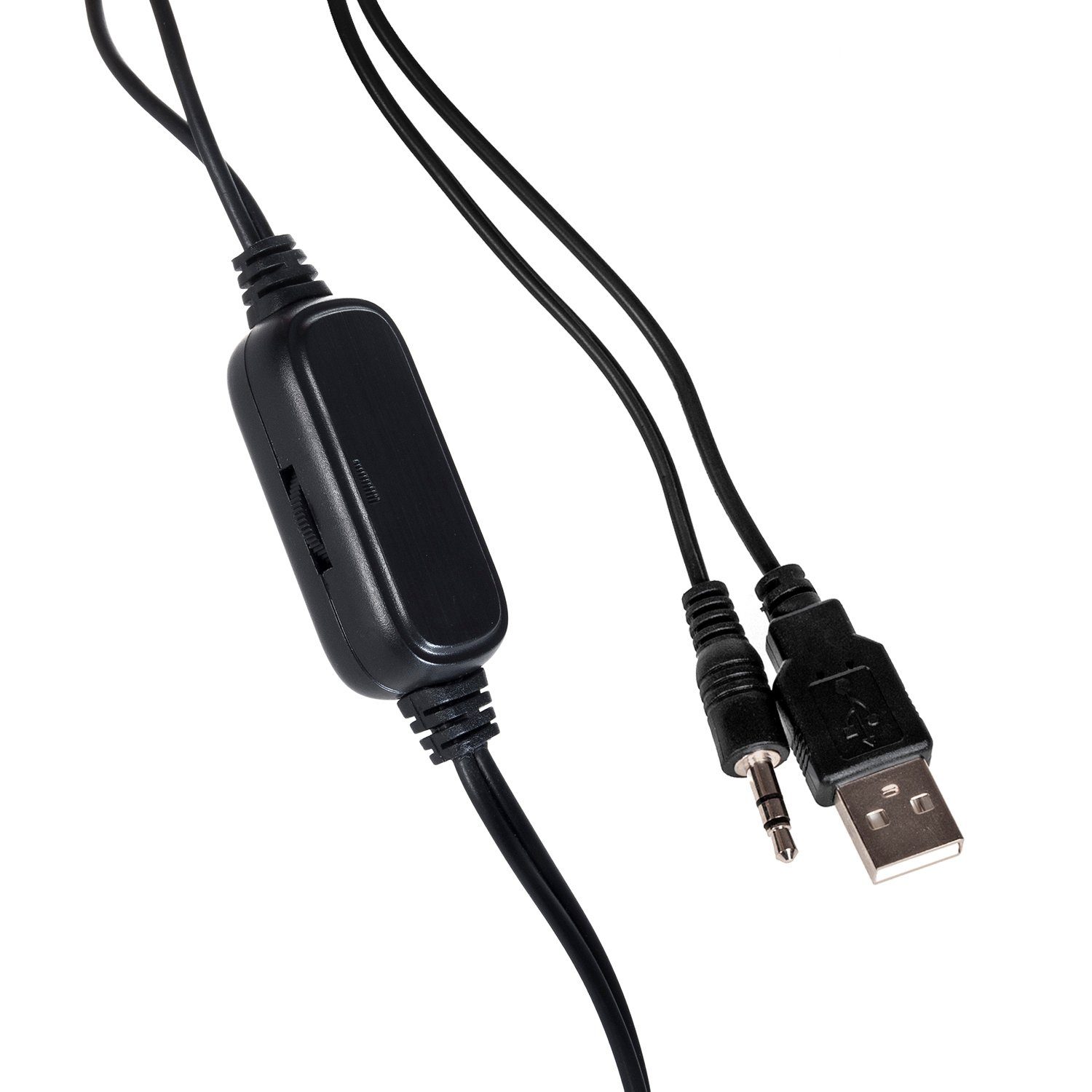 AC855 USB-Stromversorgung) Lautsprecher LED-Beleuchung, 3,5mm (mit AUX Audiocore Klinkenstecker,