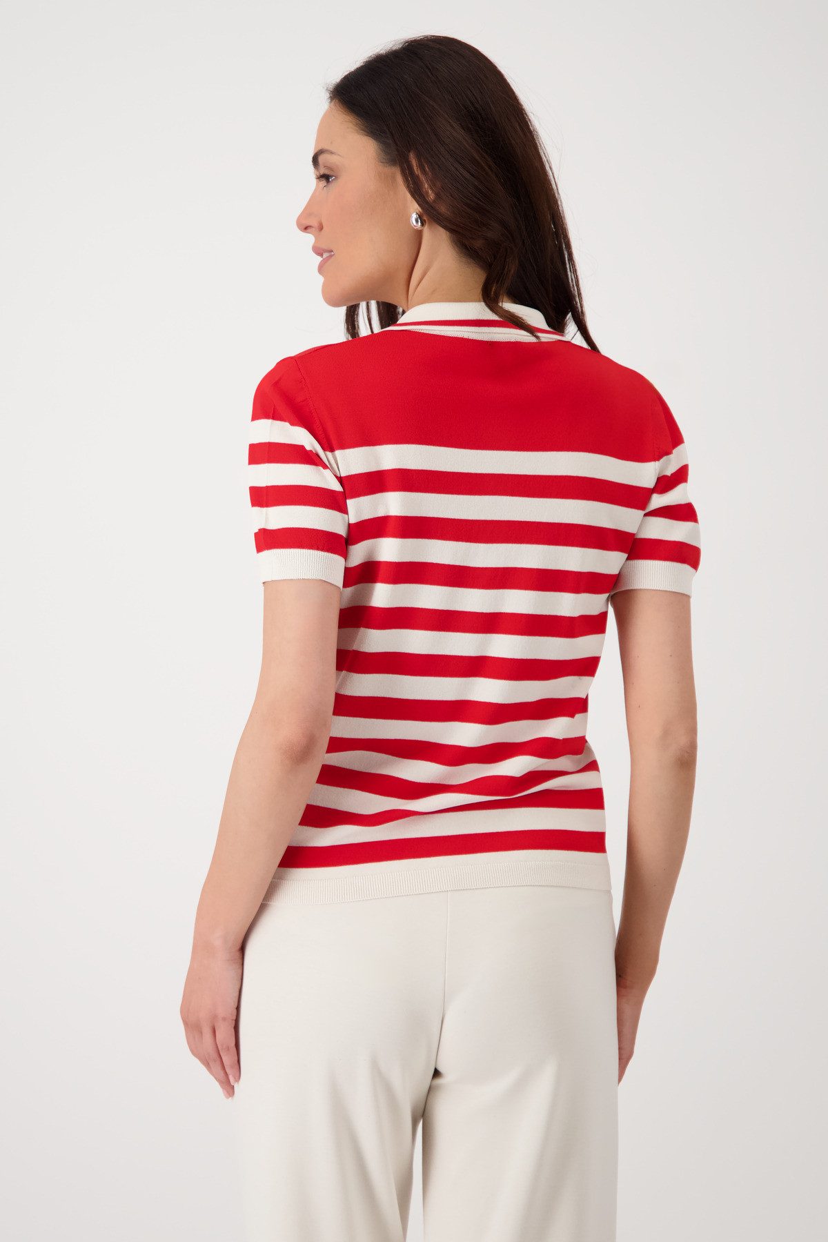 Monari Polokragenpullover mit Streifen günstig online kaufen