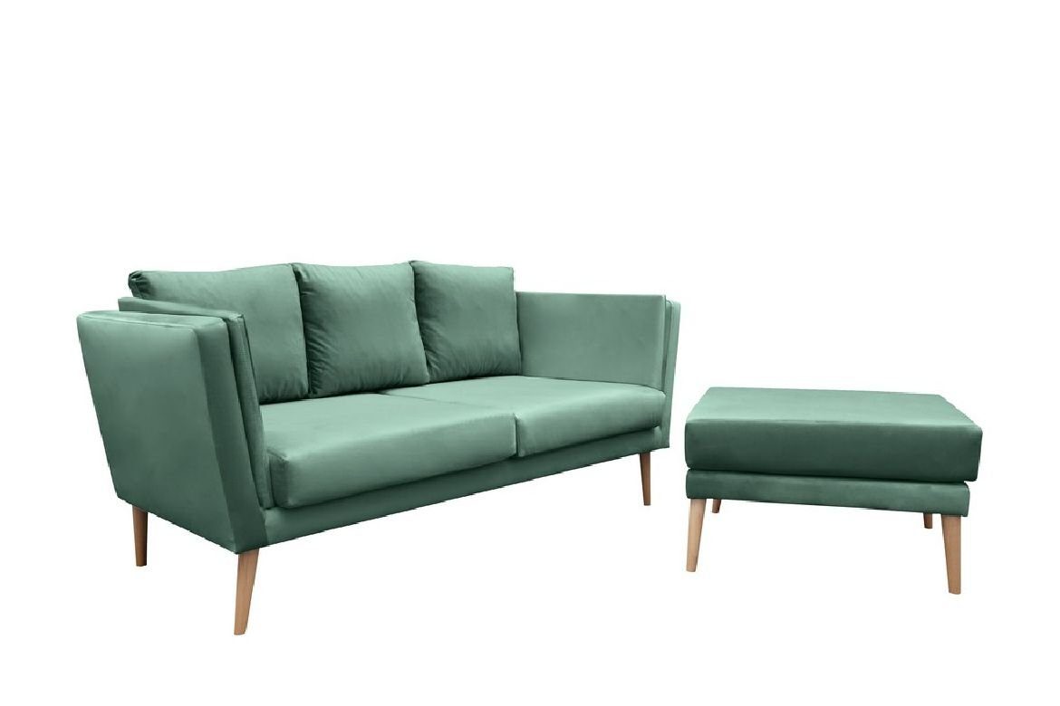 JVmoebel Sofa Design Couch Wohnlandschaft Polster Modernes Sitz Sofa, Made in Europe Grün