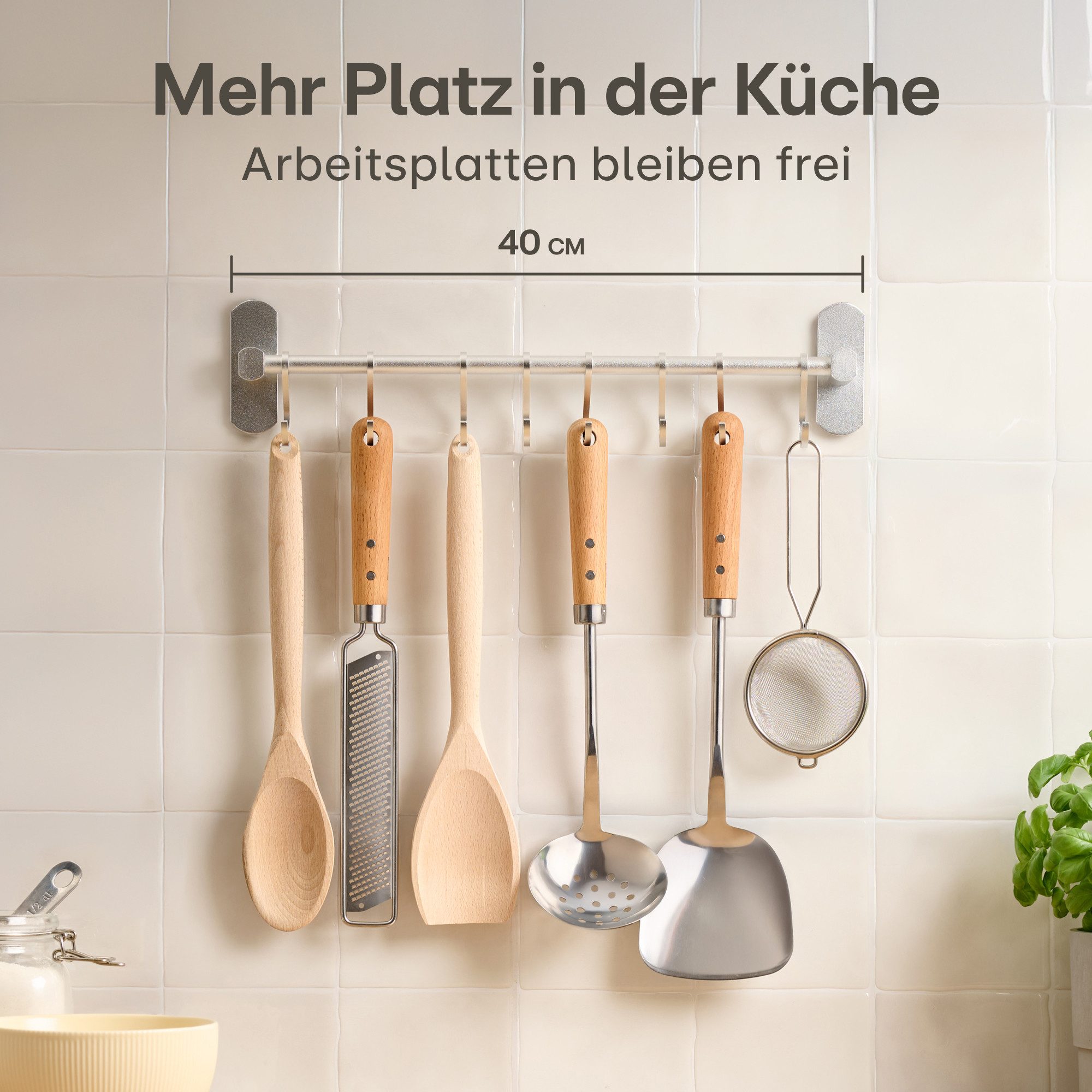 Praknu Hakenleiste Hakenleiste für Küchenutensilien mit günstig online kaufen