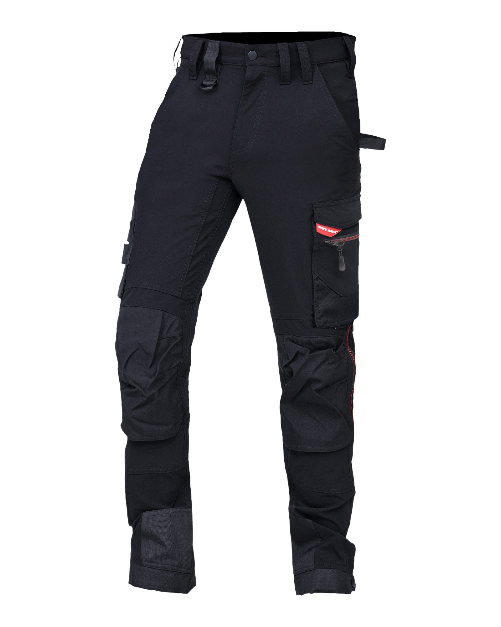 WORK IDEA Arbeitshose Herren Slim-Fit Arbeitshose, Kritische Stoffbereiche aus Cordura (1-tlg) strapazierfähige Eleganz für höchste Ansprüche
