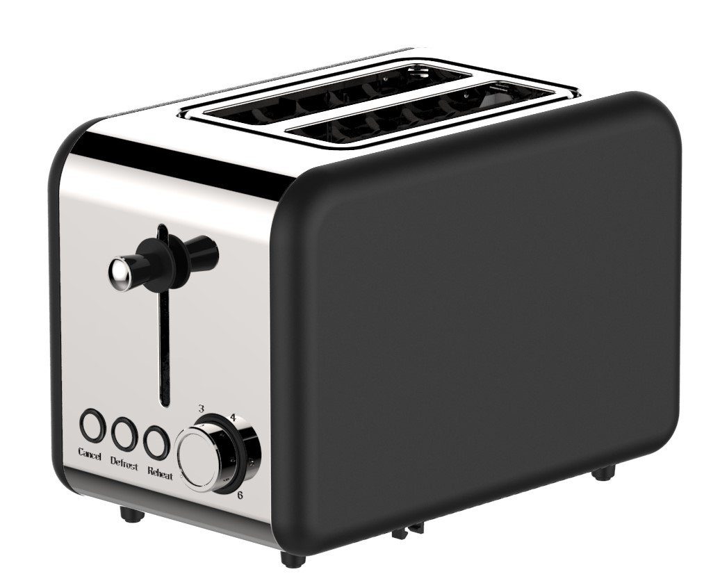 COFI 1453 Toaster Retro 2-ScheibenToaster Toastautomat 850 Watt Schwarz