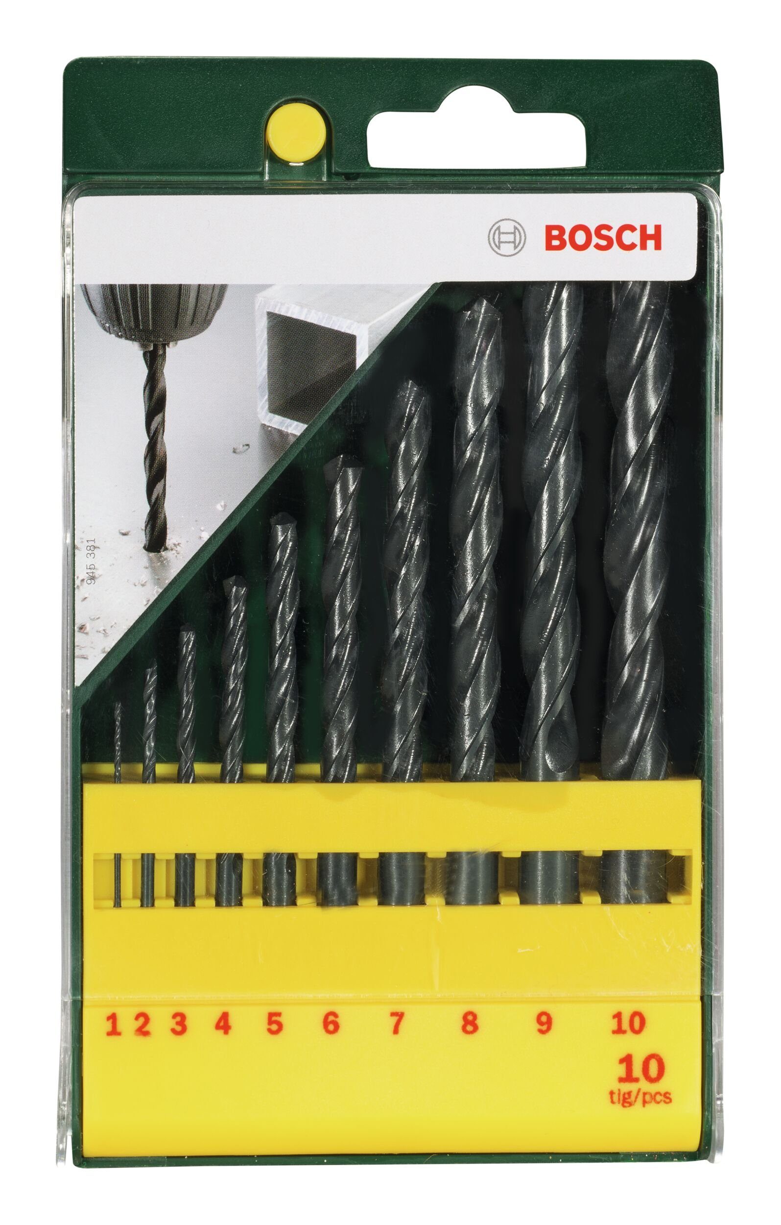 Thumbnail - BOSCH Metallbohrer, (10 Teile), HSS-R Set - 1 - 10 mm, 10-teilig