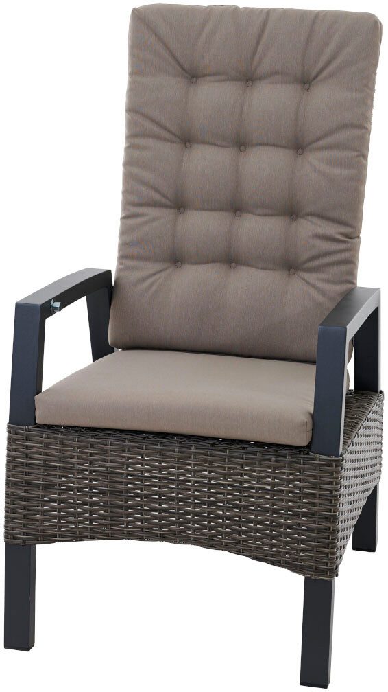 Gartensessel »Taranto Move« charcoal-grey inkl. Kissen