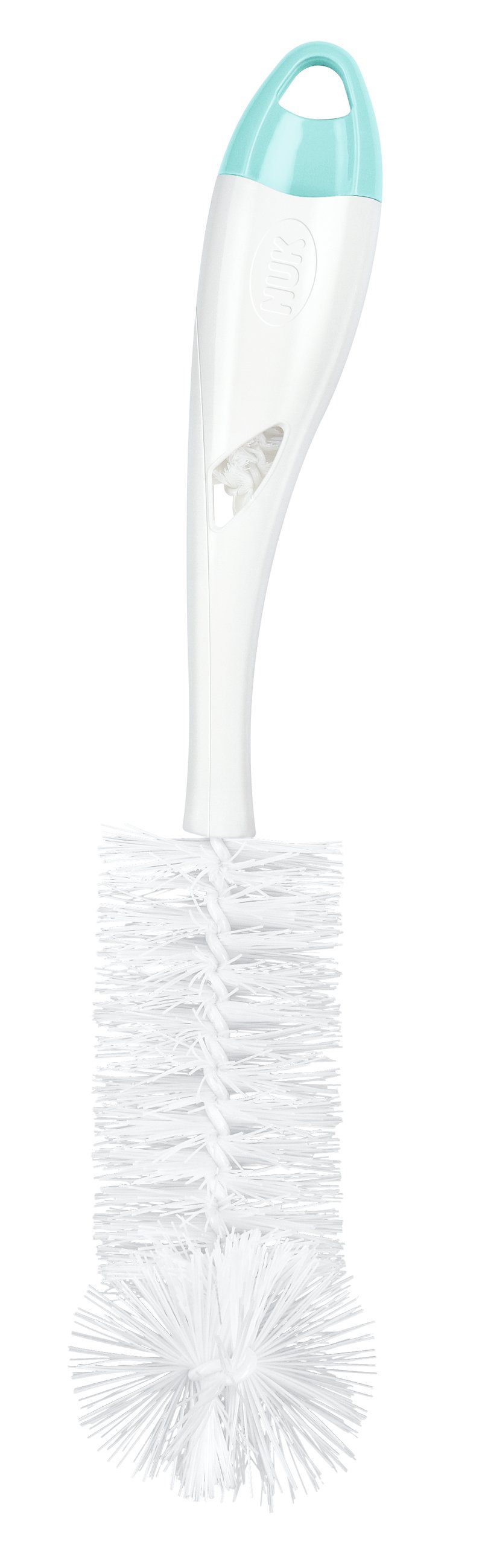 NUK Reinigungsbürste NUK Flaschenbürste 2in1 10256505, Mini-Bürste im Griff, 1 Stück