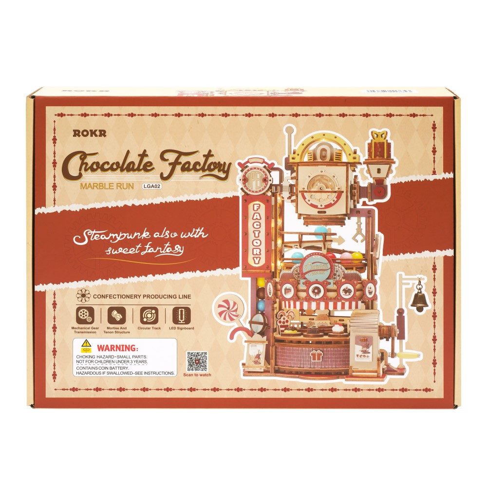 ROKR 3D-Puzzle Murmelbahn "Chocolate Factory", 420 günstig online kaufen