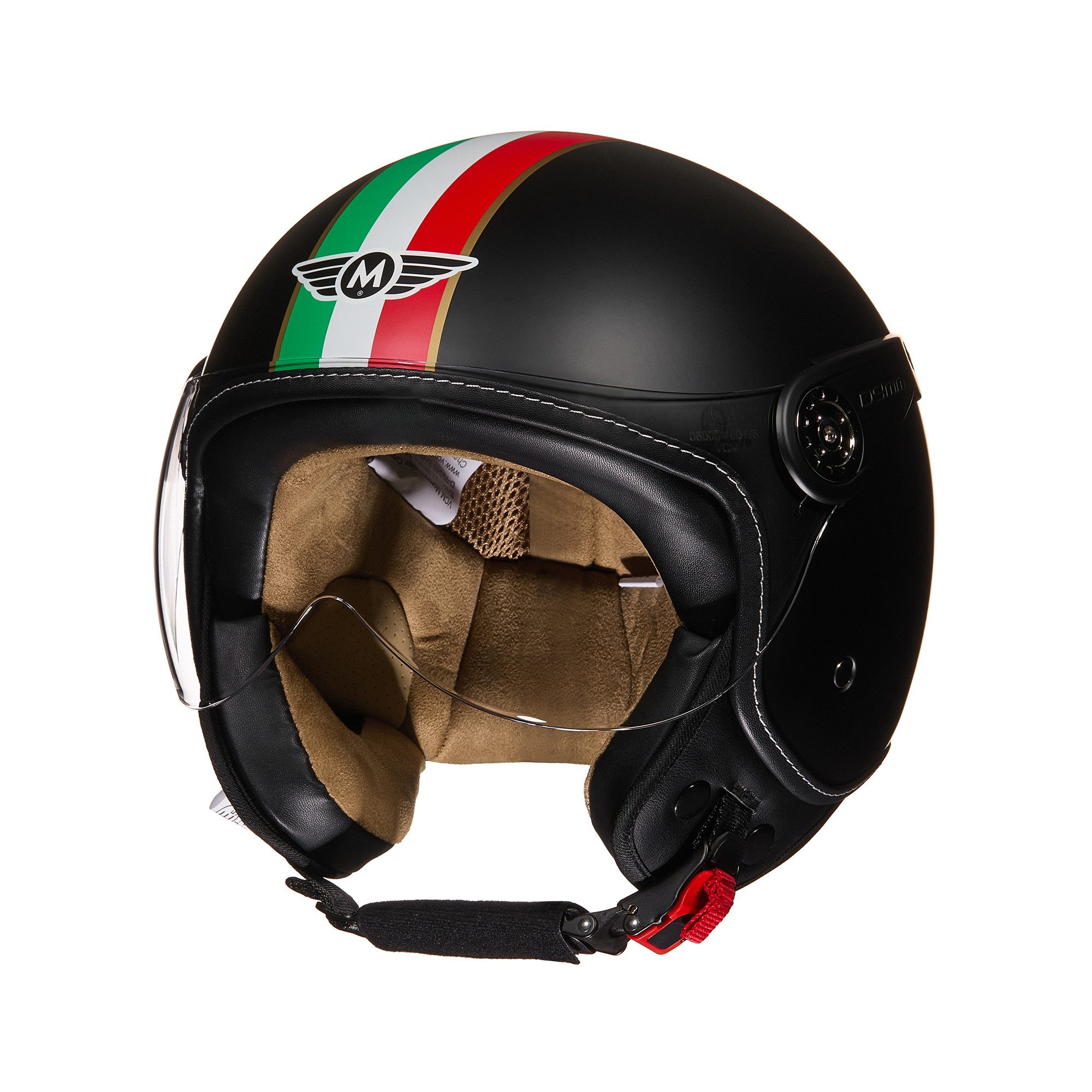 MOTO HELMETS Motorradhelm Jethelm Motorradhelm, Helm für Motorrad, Roller & Scooter, Schnellverschluss, nur 1050g – Bild 4 von 5