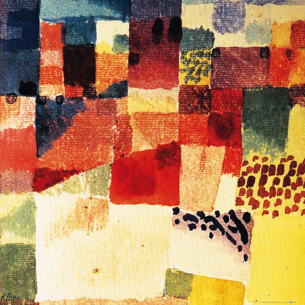 1art1 Poster Paul Klee Kunstdruck Bild - Motiv Aus Hammamet, 1914 (40 x 40 cm)
