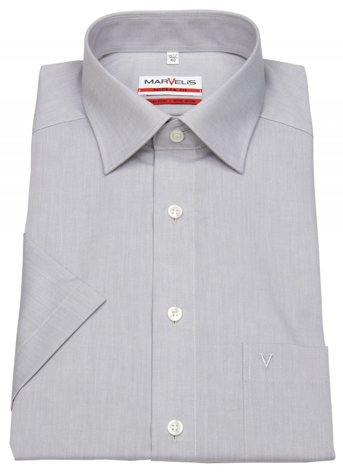MARVELIS Kurzarmhemd Modern Fit leicht tailliert günstig online kaufen