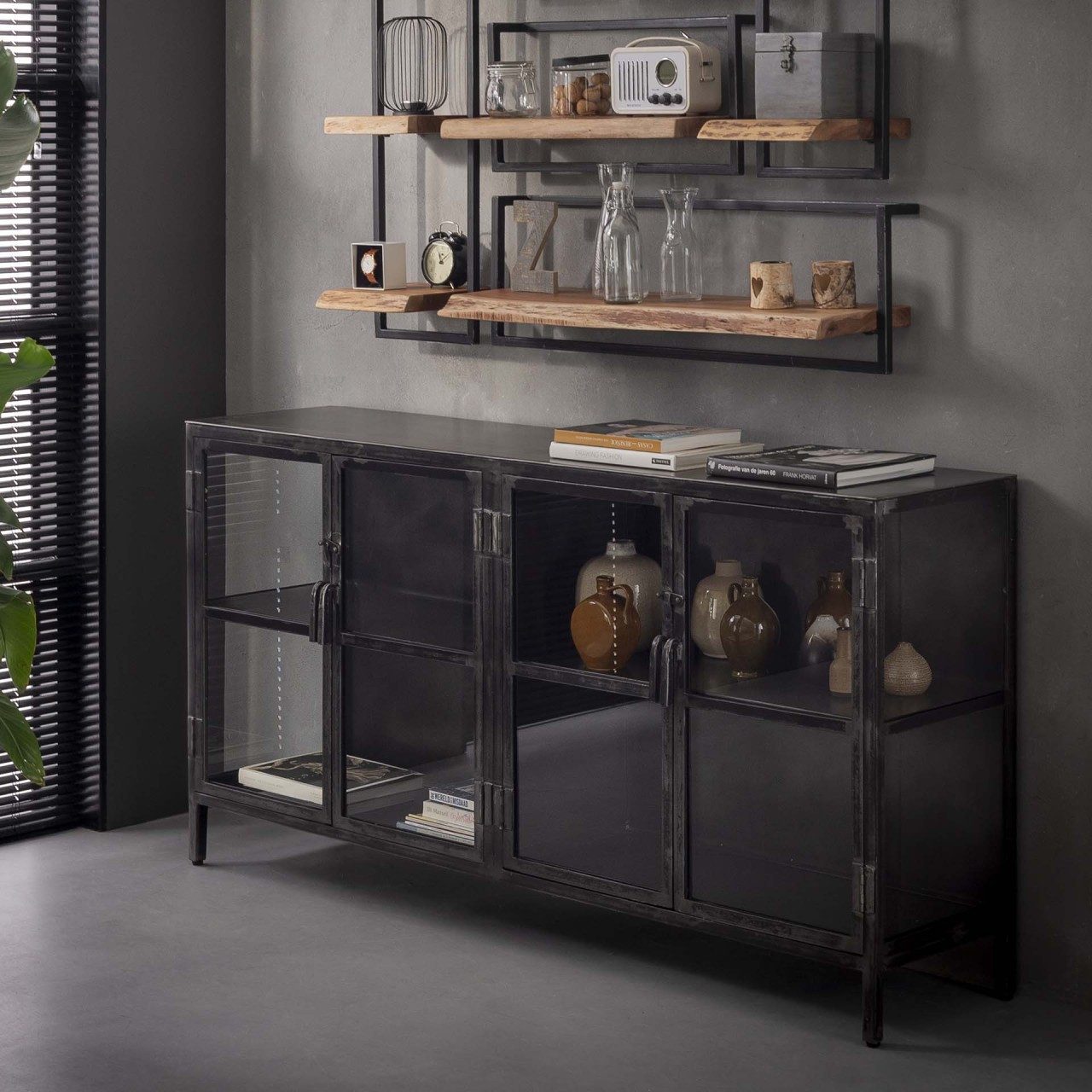Vintagehaus Vitrine Industrial Sideboard Rift Gun günstig online kaufen