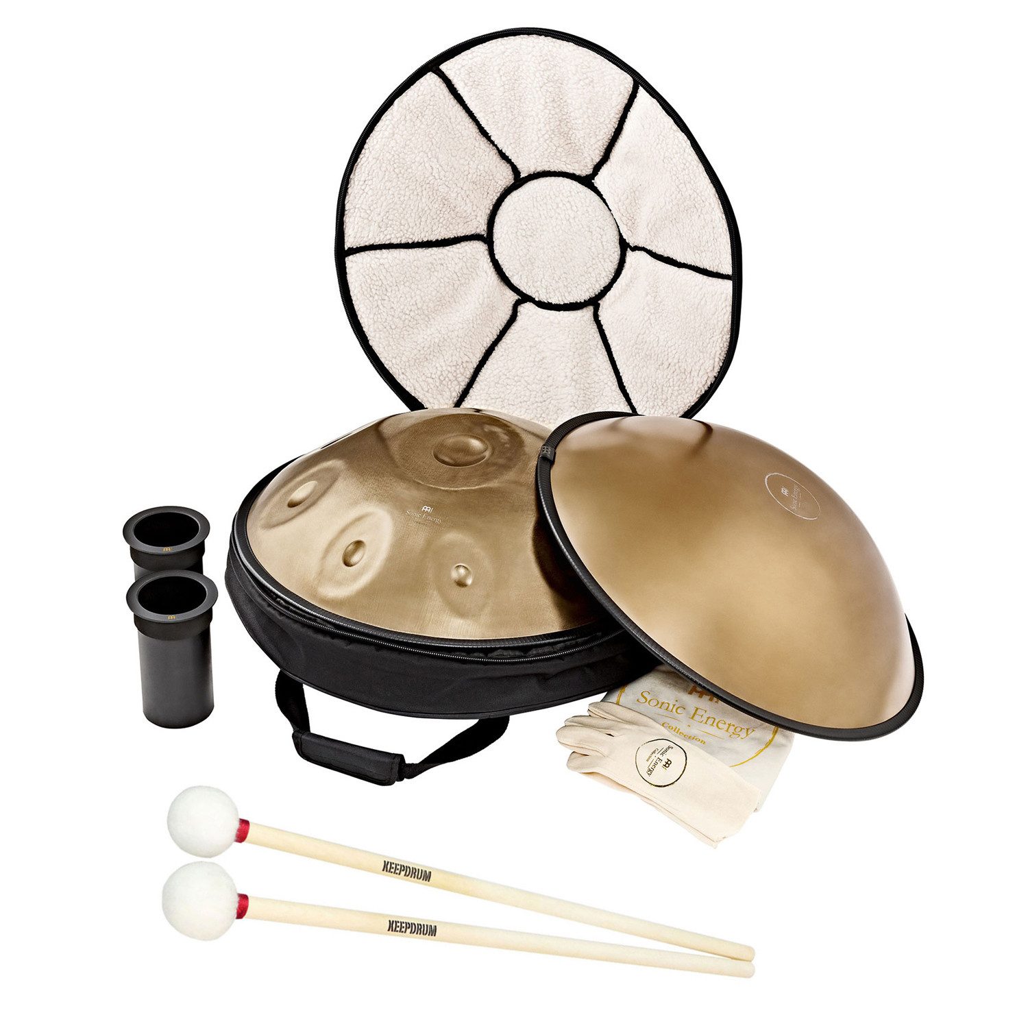 Handpan Meinl Sonic Energy HPSTL92 Handpan Cis Moll mit Schlägel