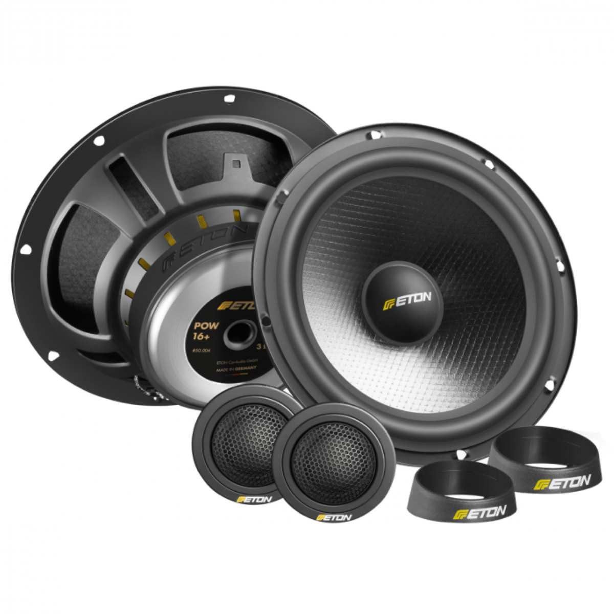 Eton POW16+ 16,5 cm 2-Wege Kompo Lautsprecher System ET-POW16P Auto-Lautsprecher (70 W)