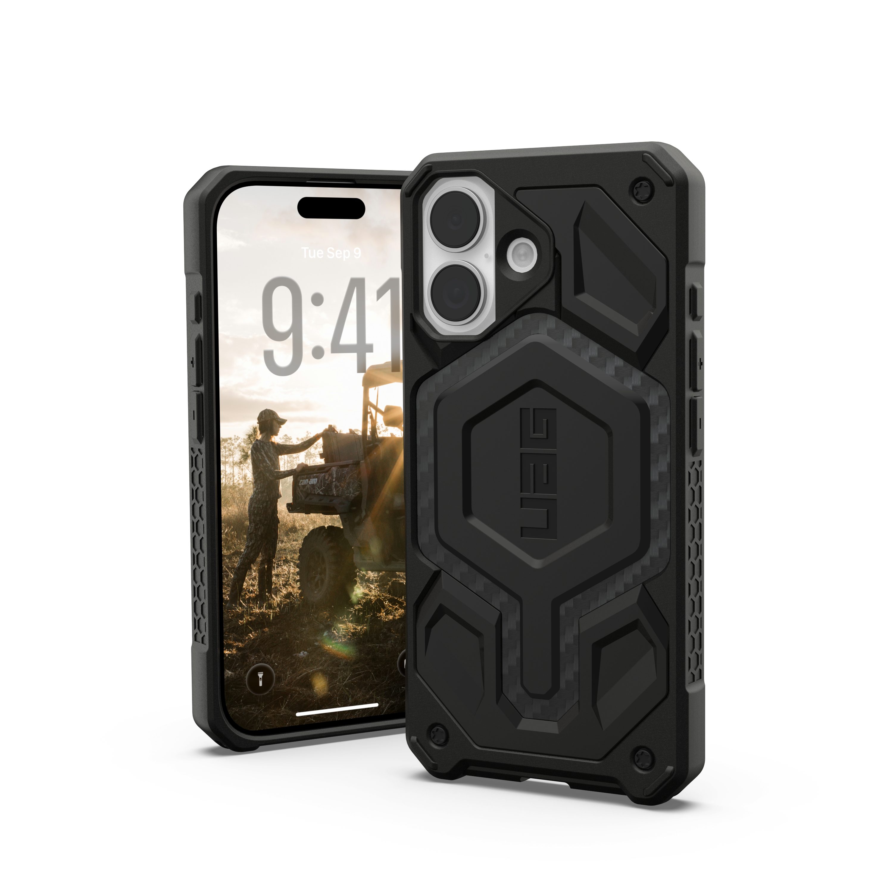 Urban Armor Gear Smartphone-Hülle Monarch Pro - iPhone 17 Hülle MagSafe, [Magnetring, Fallschutz nach Militärstandard]