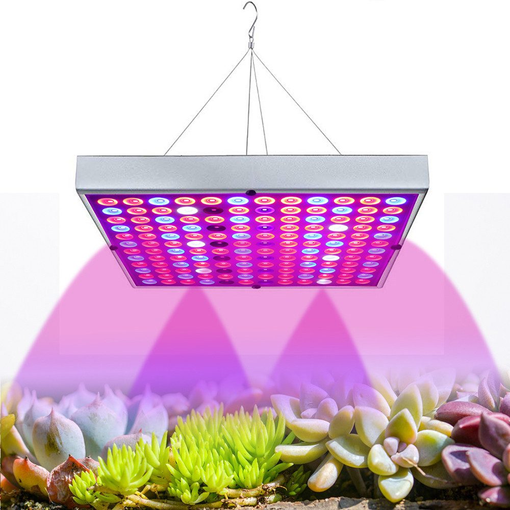 Rosnek Pflanzenlampe LED Pflanzenlampe Full Spectrum Panel Grow Light, LED fest integriert, 25W/45W mit UV IR für Winter, Zimmerpflanzen, Anzucht & Gewächshaus