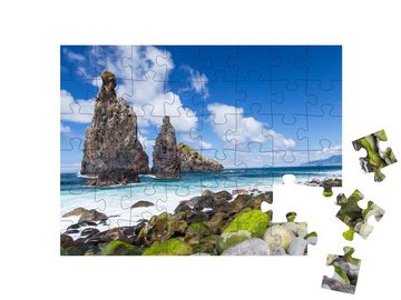puzzleYOU Puzzle Insel Riberira da Janela, Madeira, Portugal, 48 Puzzleteile, puzzleYOU-Kollektionen Madeira