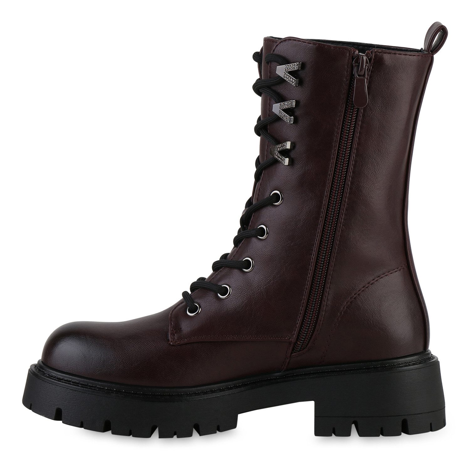 VAN HILL 841823 Schnürstiefel Damen Leicht Gefüttert Schnürstiefel Stiefel günstig online kaufen
