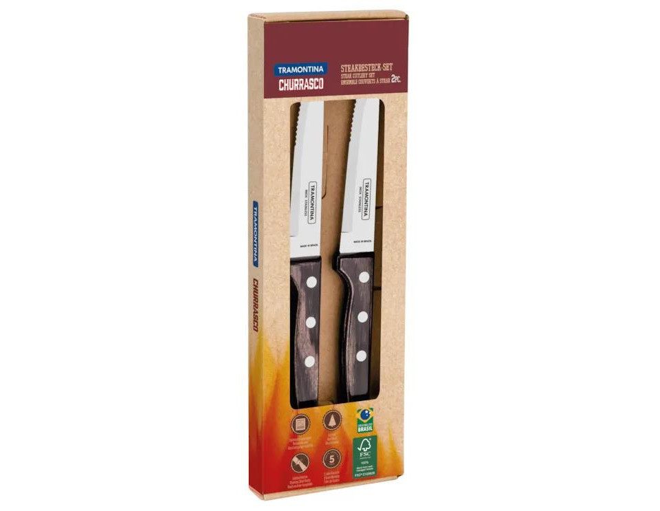 Tramontina Grillbesteck-Set Tramontina Steakmesser Set Gaucho 2 teiliges Set