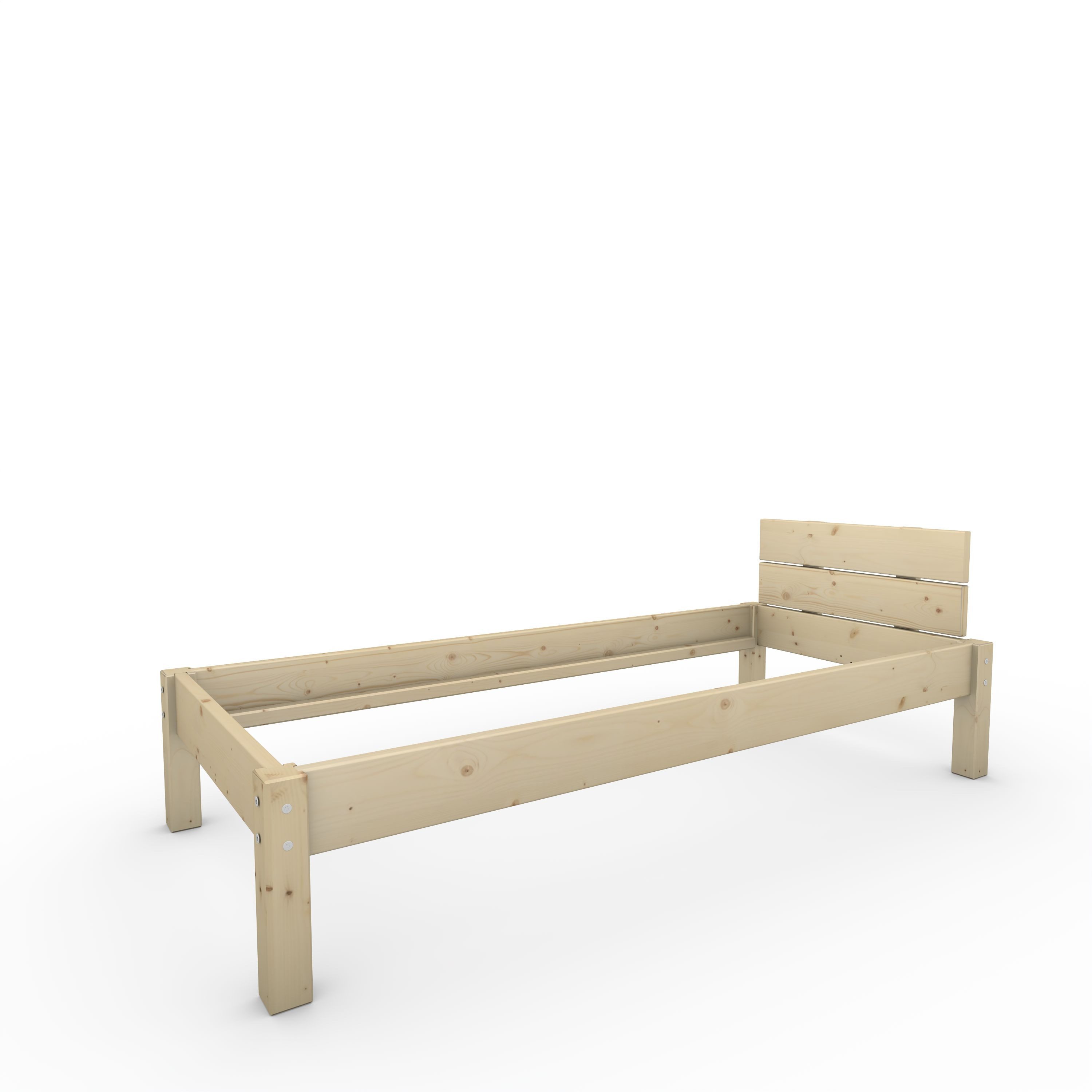 TUGA-Holztech Massivholzbett Pfostenbett Massivholzbett "Daybett" 80 x 190 günstig online kaufen