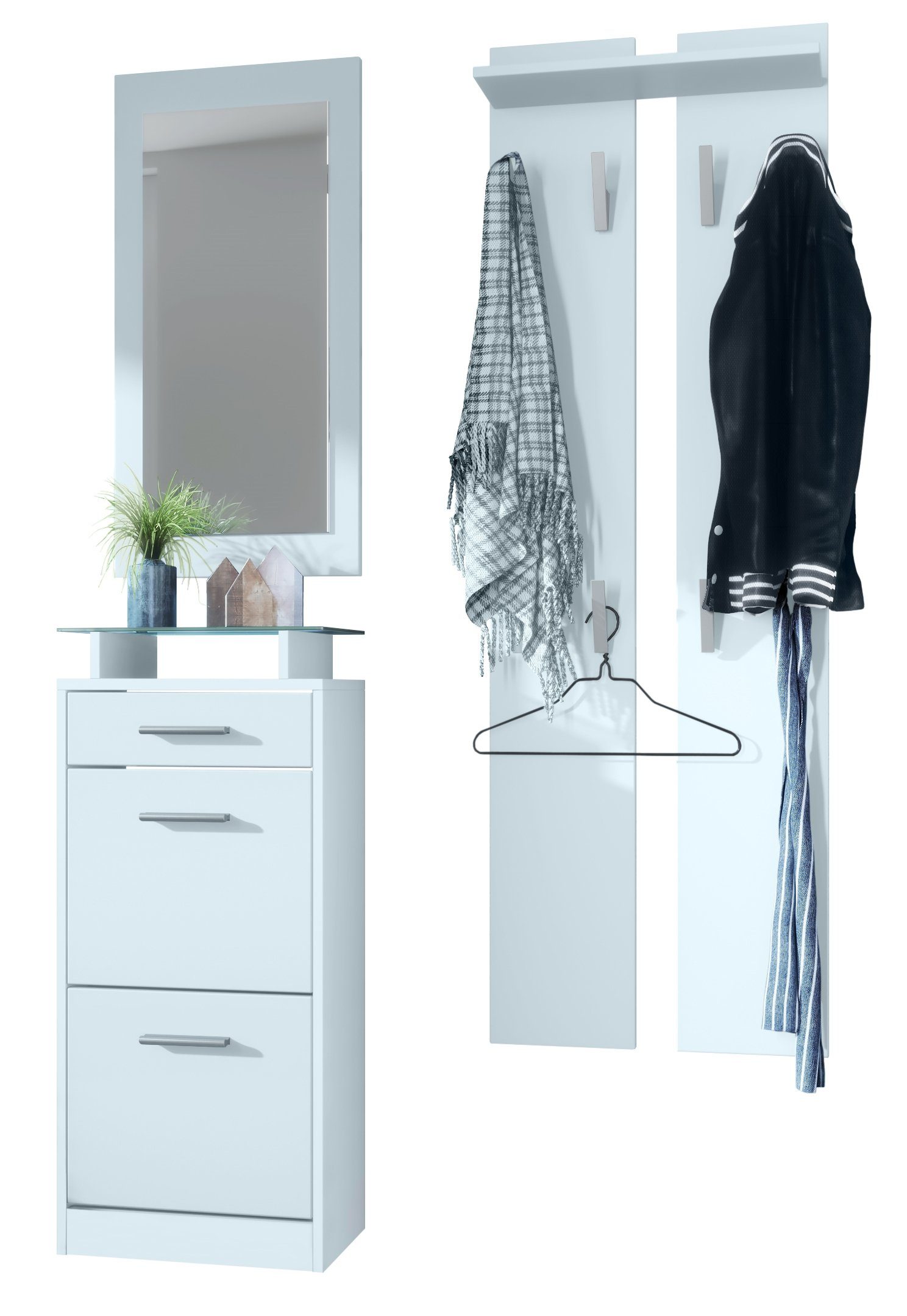Vladon Garderoben-Set Loret V2, (Garderobe Set günstig online kaufen