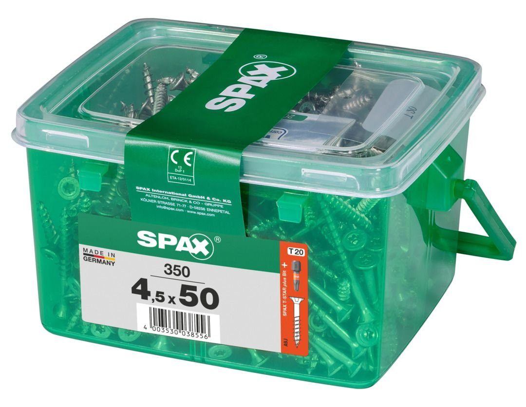 SPAX 20 TX - Universalschrauben Holzbauschraube 350 50 4.5 Spax mm x