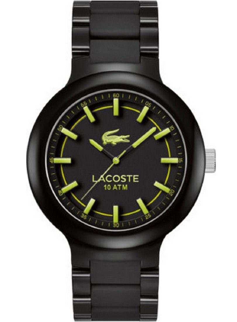 Lacoste Quarzuhr Lacoste 2010768 Herren Analog Quarz Uhr mit Edelstahl Armband, 2010768 Herren Analog Quarz Uhr mit Edelstahl Armband