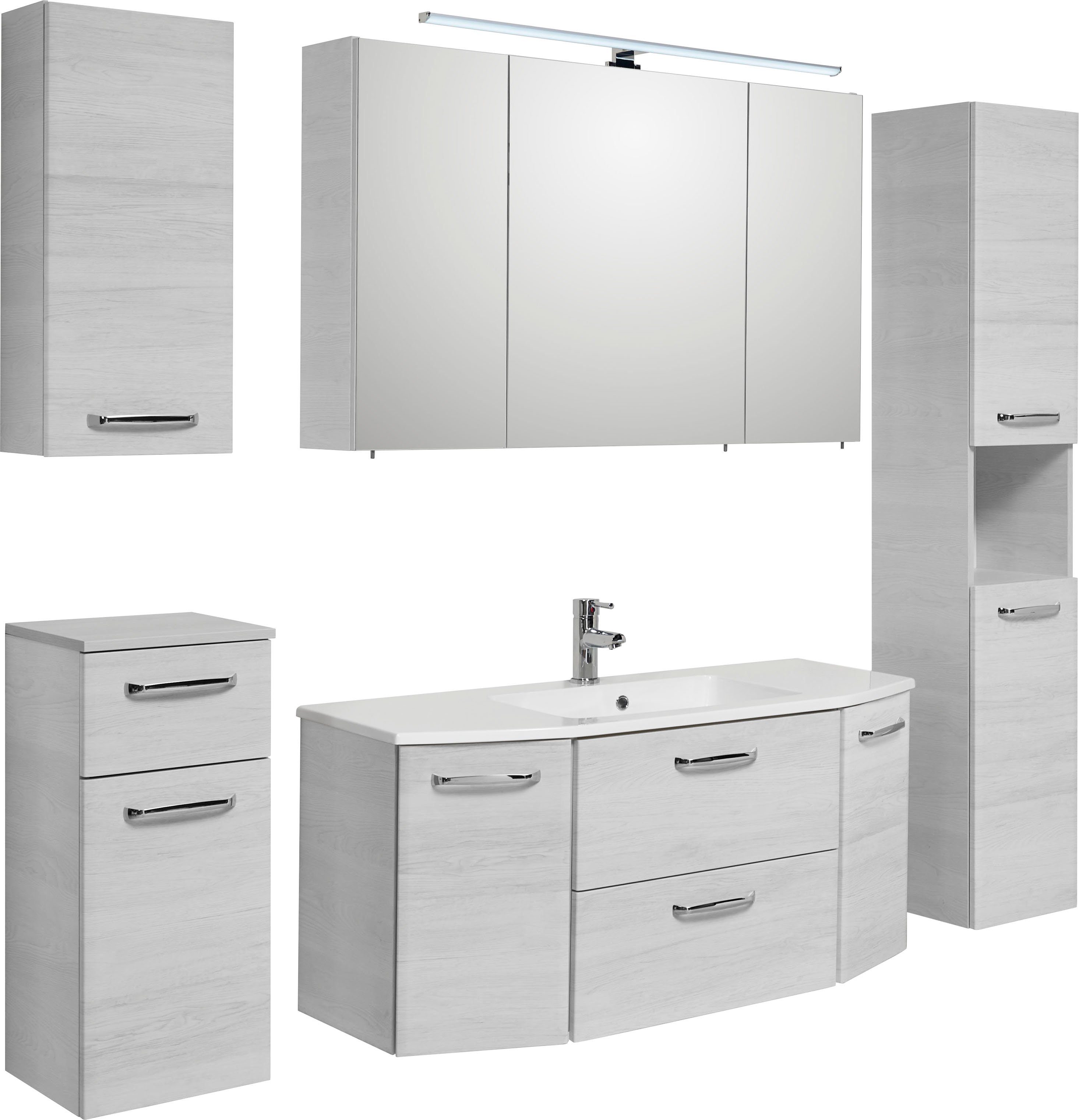 Saphir Badmöbel-Set Quickset 936 5-teilig, Mineralmarmor-Waschtisch günstig online kaufen