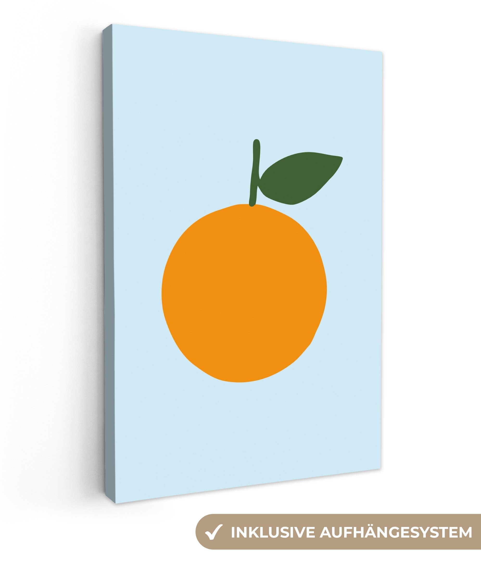 OneMillionCanvasses® Leinwandbild Obst - Orange, Fotodruck günstig online kaufen