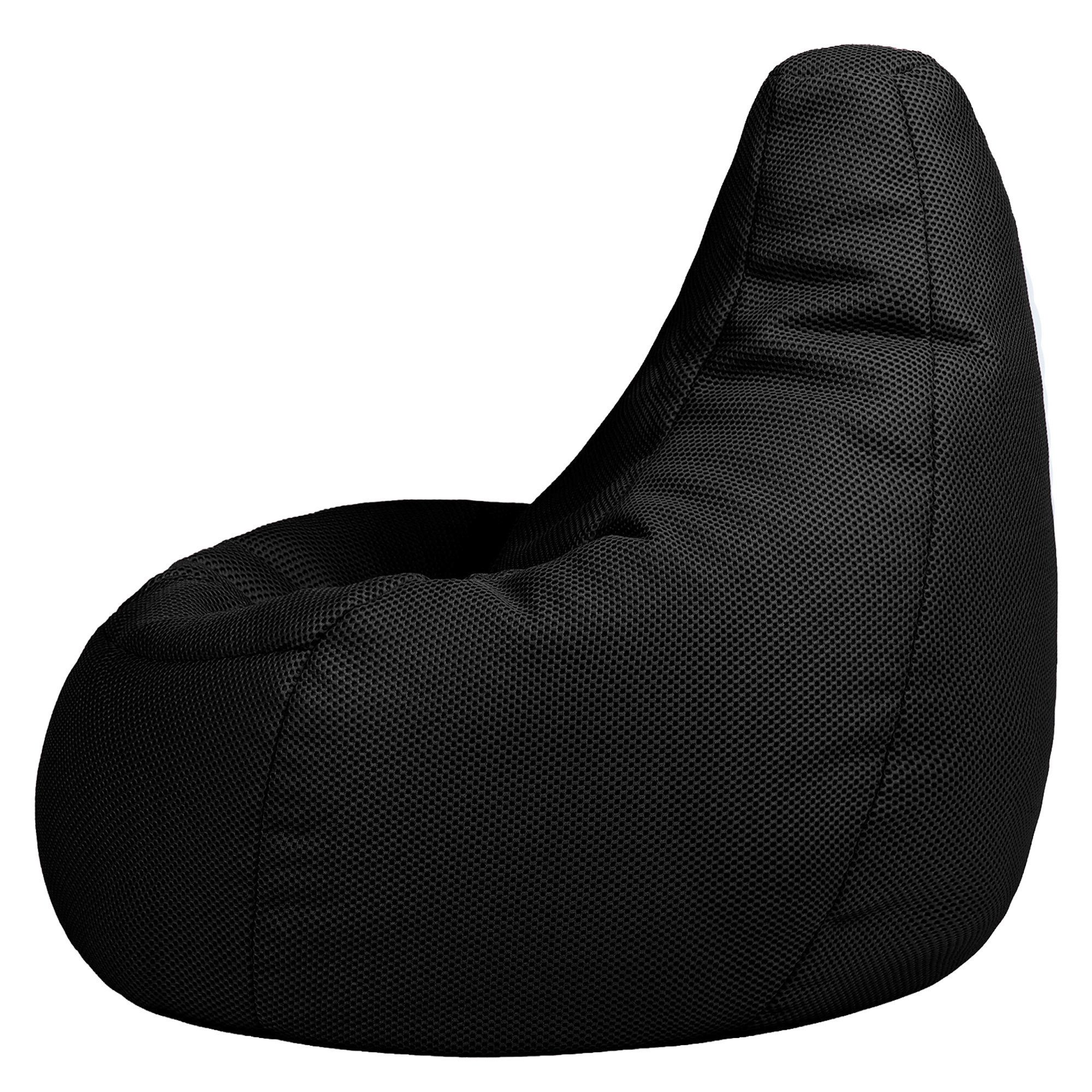 icon Sitzsack Sessel Gaming mit Rückenlehne XXL aus Techmesh „Dalton“, Sitzsack XXL, Gaming Sitzsack, Made in Germany, Erwachsene & Kinder – Bild 5 von 5