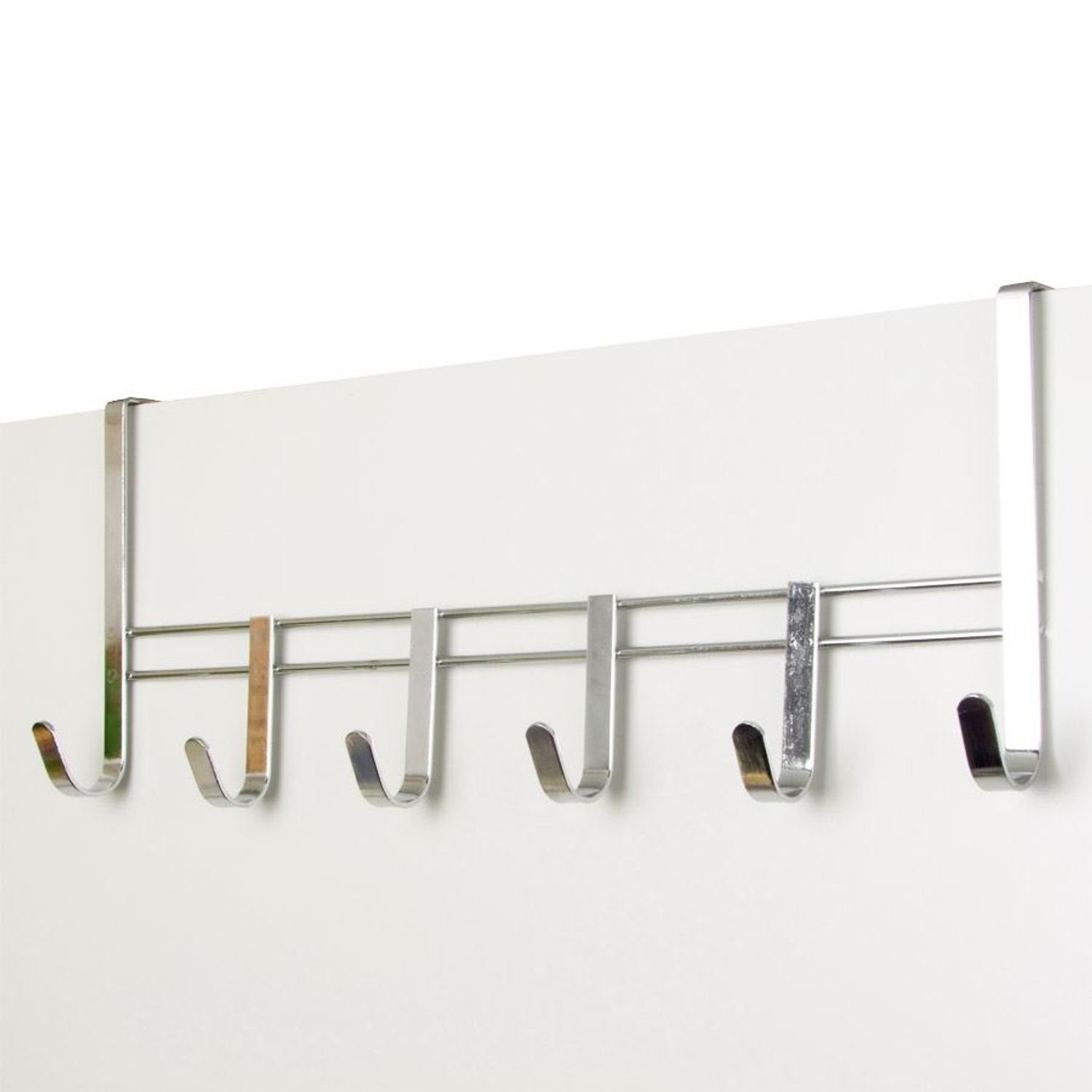 BURI Türgarderobe Metall-Türgarderobe verchromt Türhaken Kleiderhaken günstig online kaufen