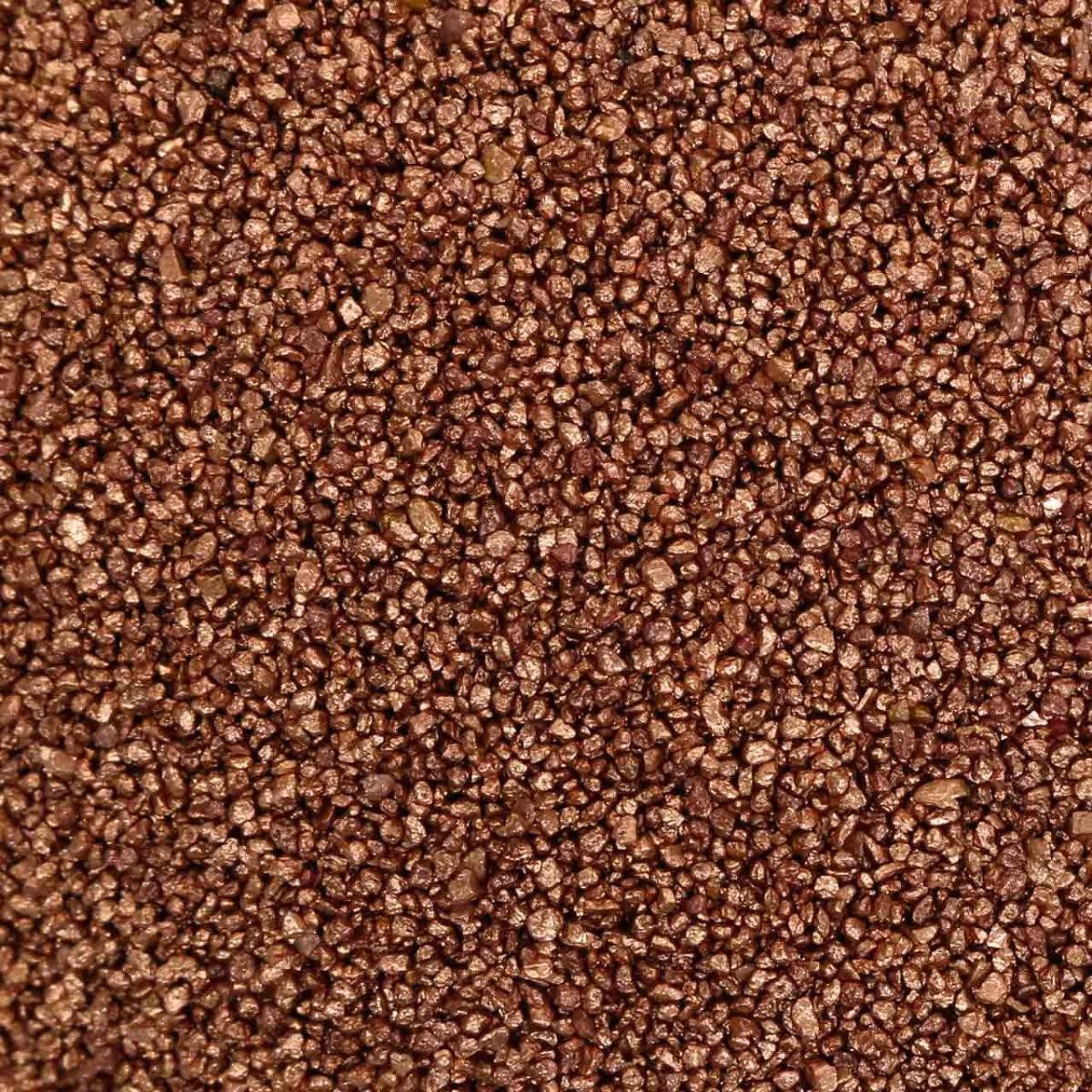 Viana Dekosand Farbsand Kupfer Dekosand Braun 2kg Ø0,5mm Tischdeko Basteln