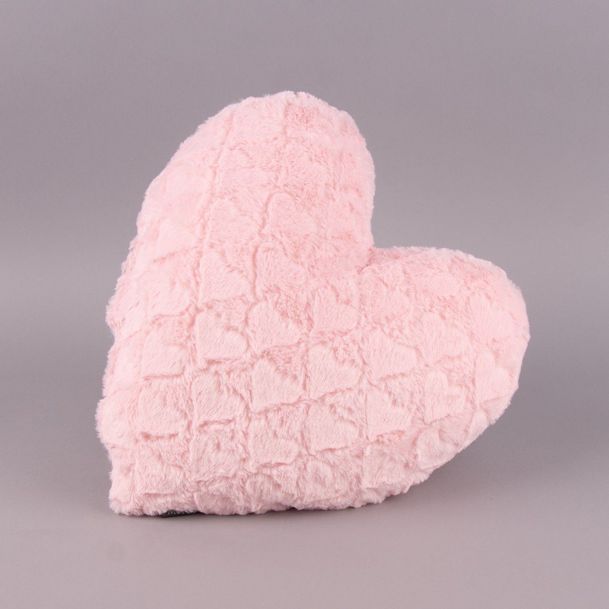 Fellkissen Magma Deko Kissen Fluffy Herzform mit Herzen rosa 40x35cm