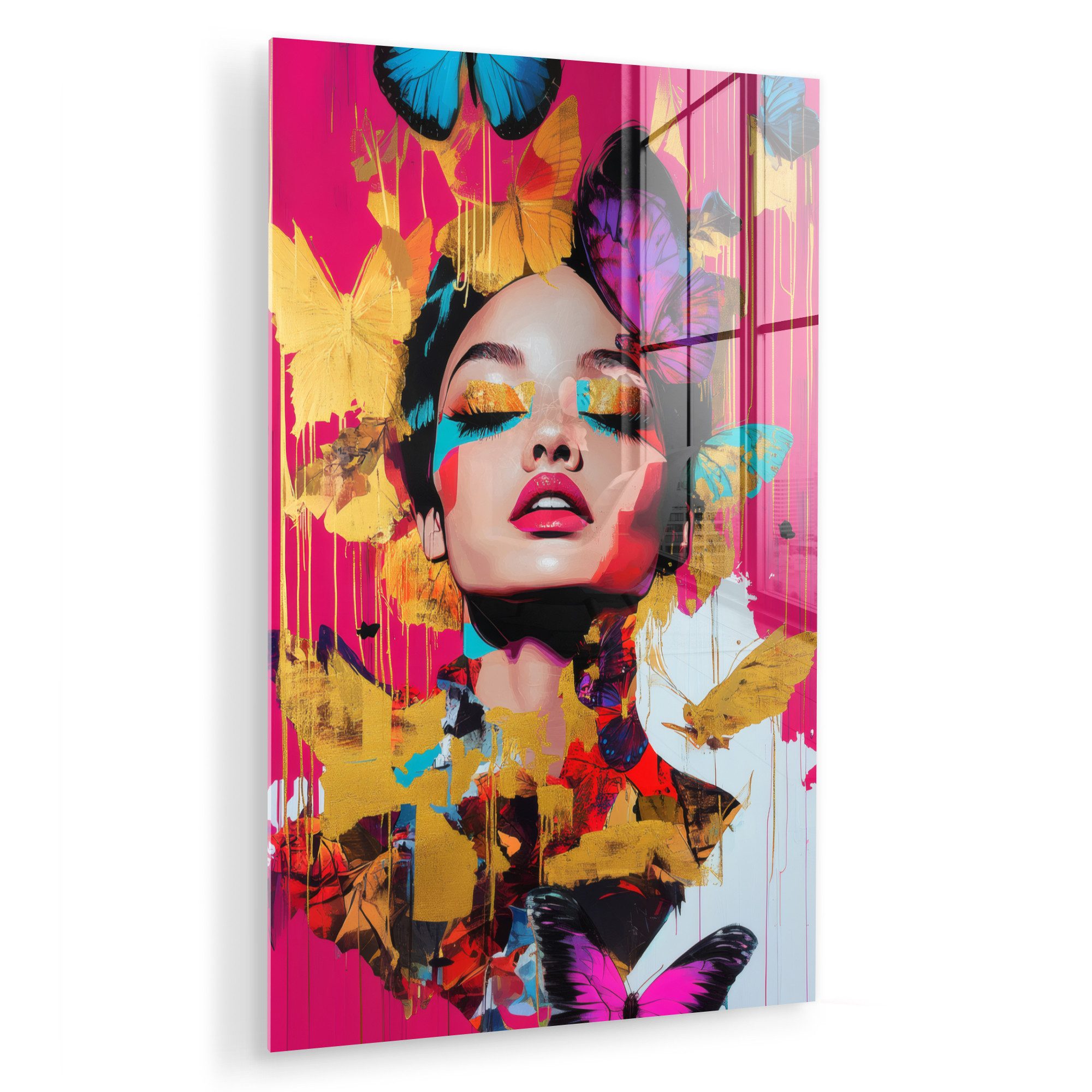 MuchoWow Acrylglasbild Frau - Abstrakt - günstig online kaufen