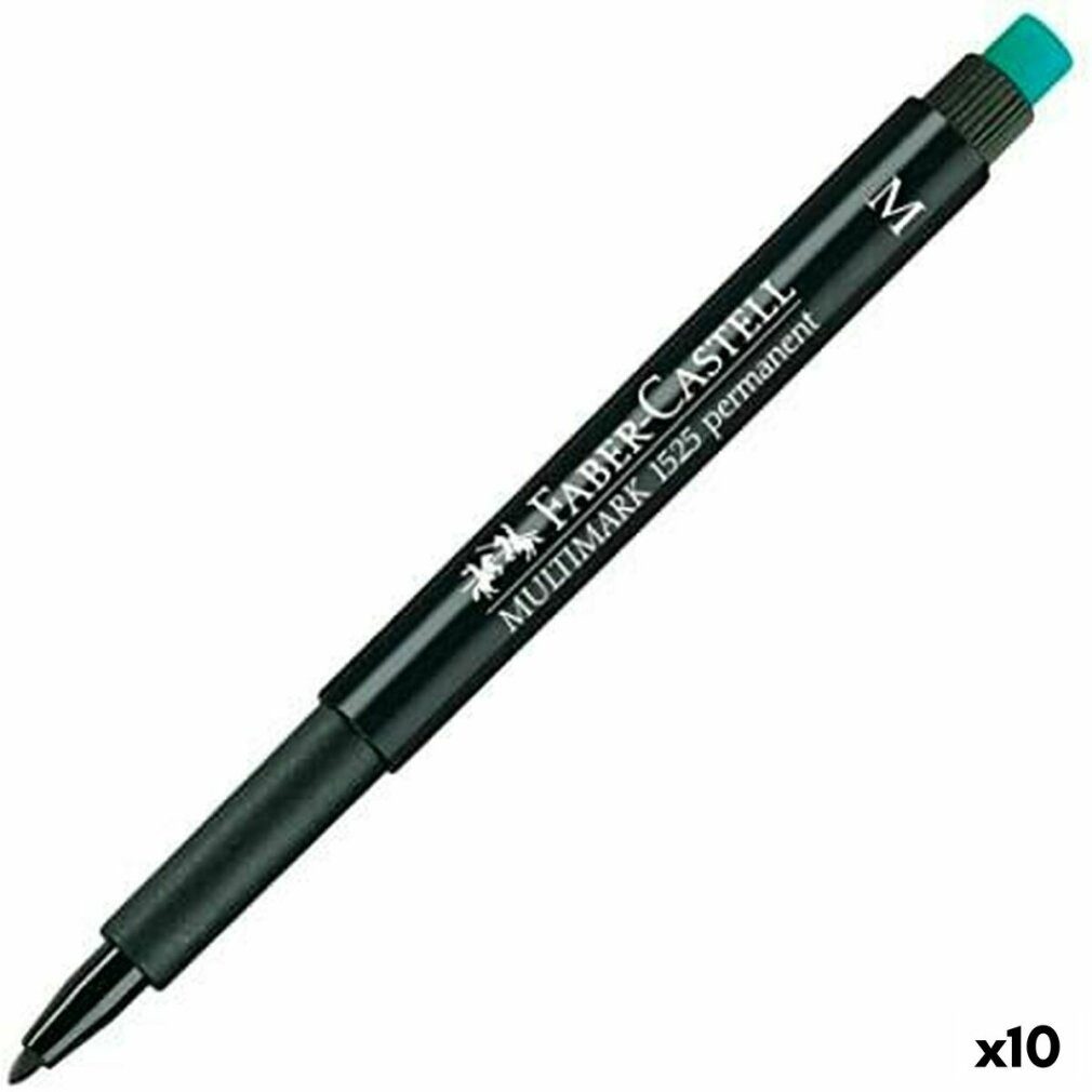Faber-Castell Маркеры Dauermarker Multimark 1525 M Schwarz (10 Stück)