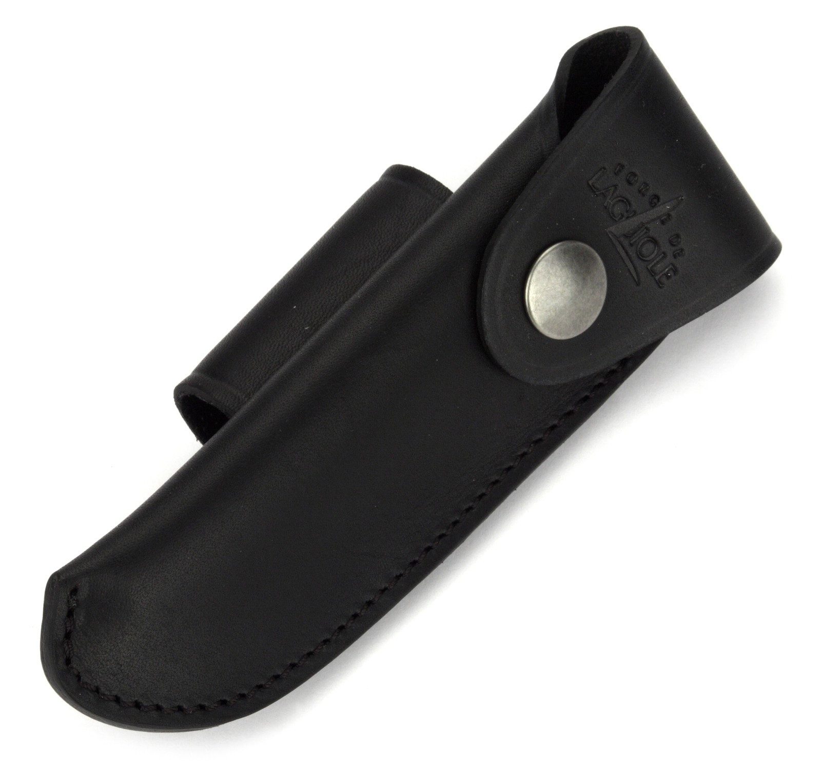 Forge de Laguiole Ножиtasche B 3 N, Gürteletui für Laguiole Ножи mit 11/12cm Grifflänge - Leder schwarz