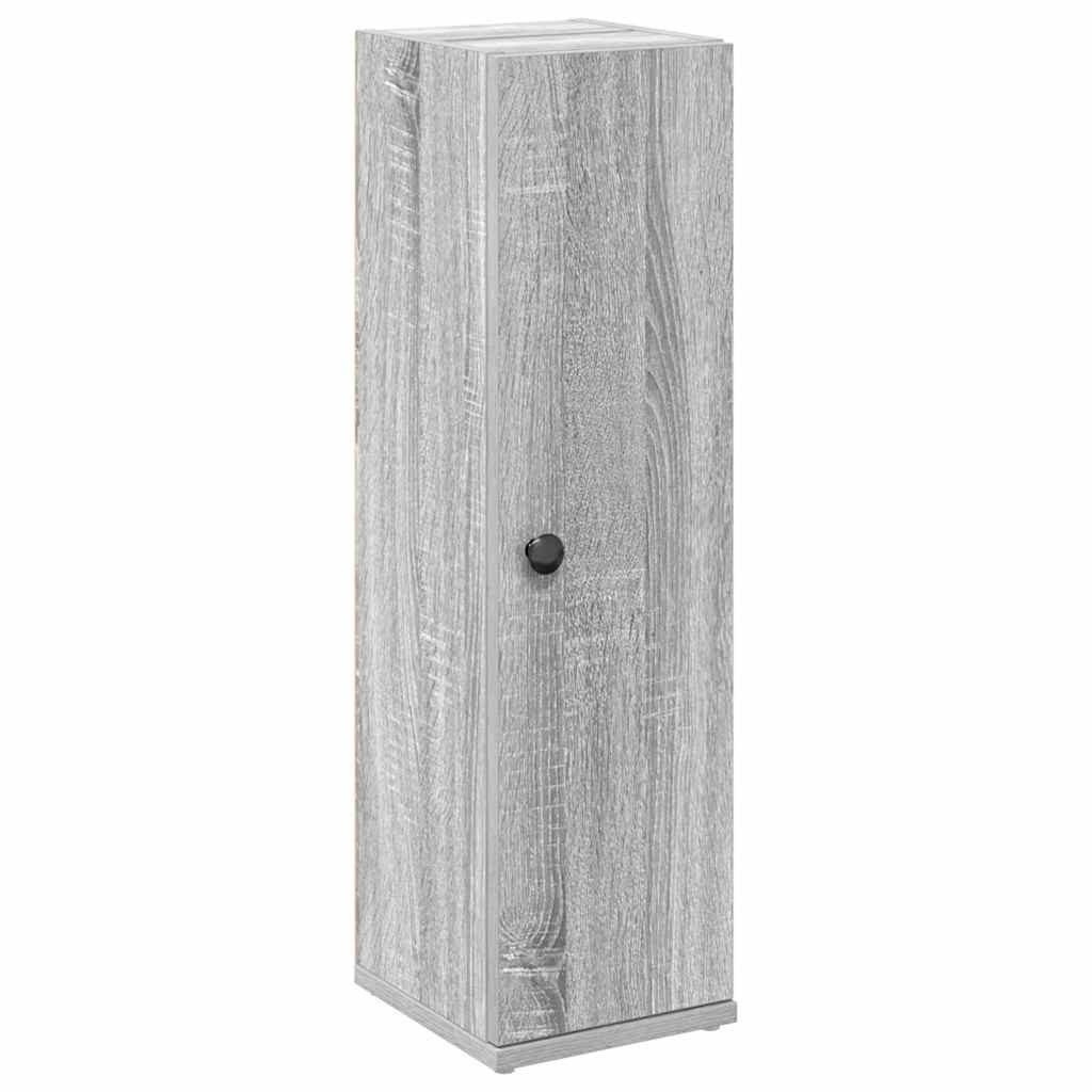 vidaXL Badezimmer-Set Badezimmerschrank mit Rollenhalter Grau günstig online kaufen