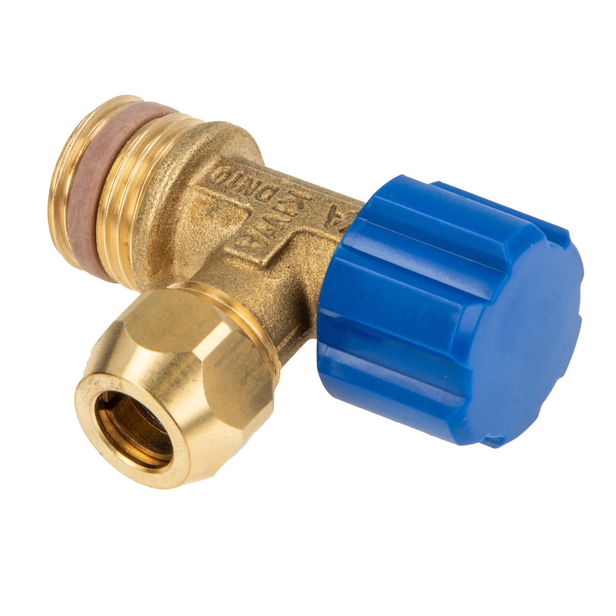 tecuro Spülkasten Eckventil 1/2 Zoll x 3/8 Zoll Quetschverschraubung Ø 10 mm - DN 10, selbstdichtend
