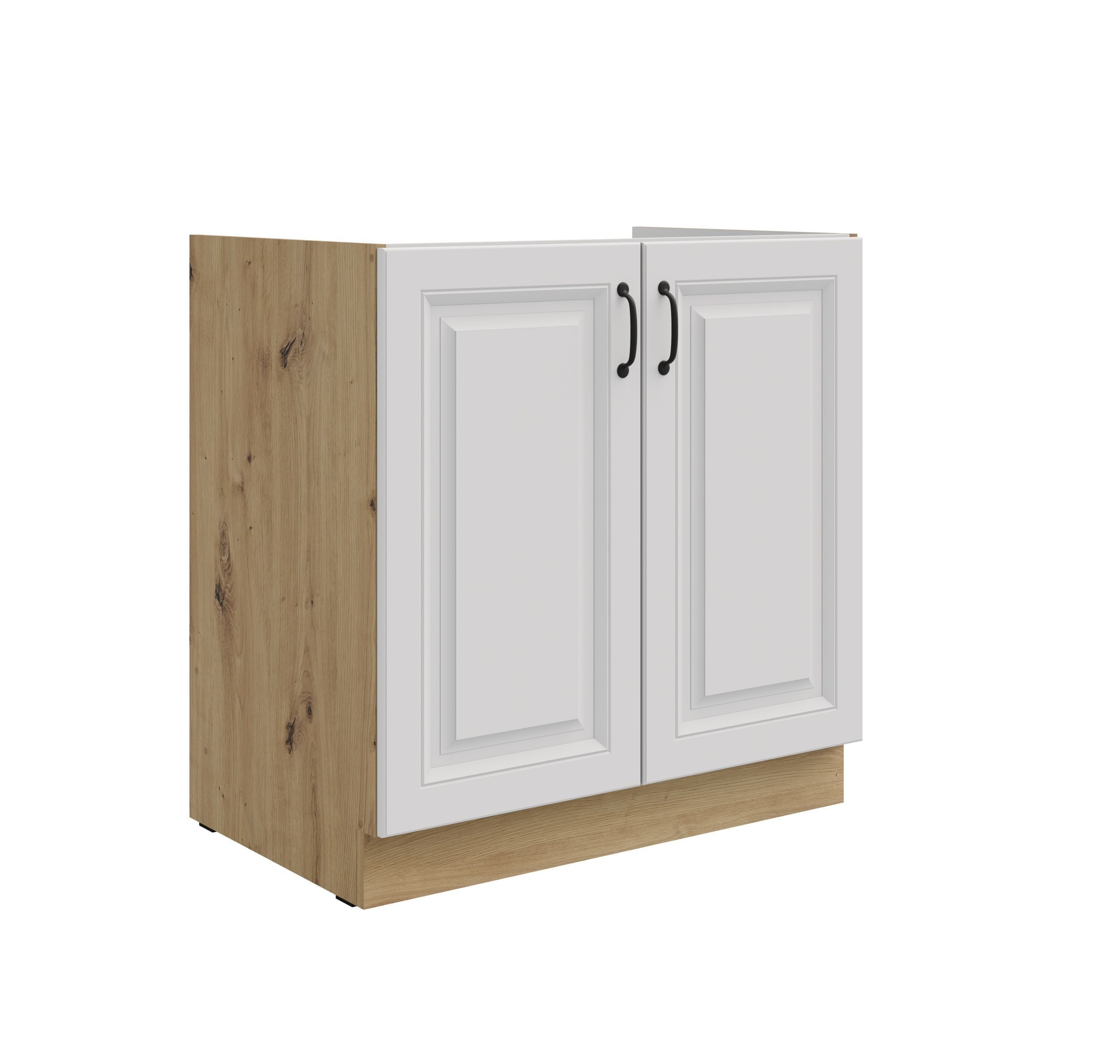 Küchen-Preisbombe Spülenunterschrank 80 cm Küche Stilo Weiß Eiche Artisan Кухніzeile Кухніblock Landhaus