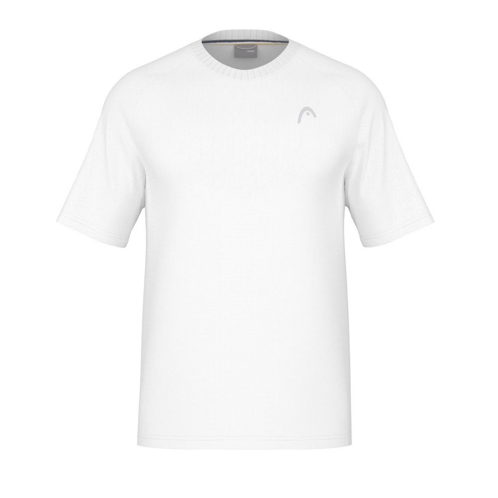 T-Shirt Performance 2024 (Polyester-Jacquard, schnelltrocknend) weiss Herren