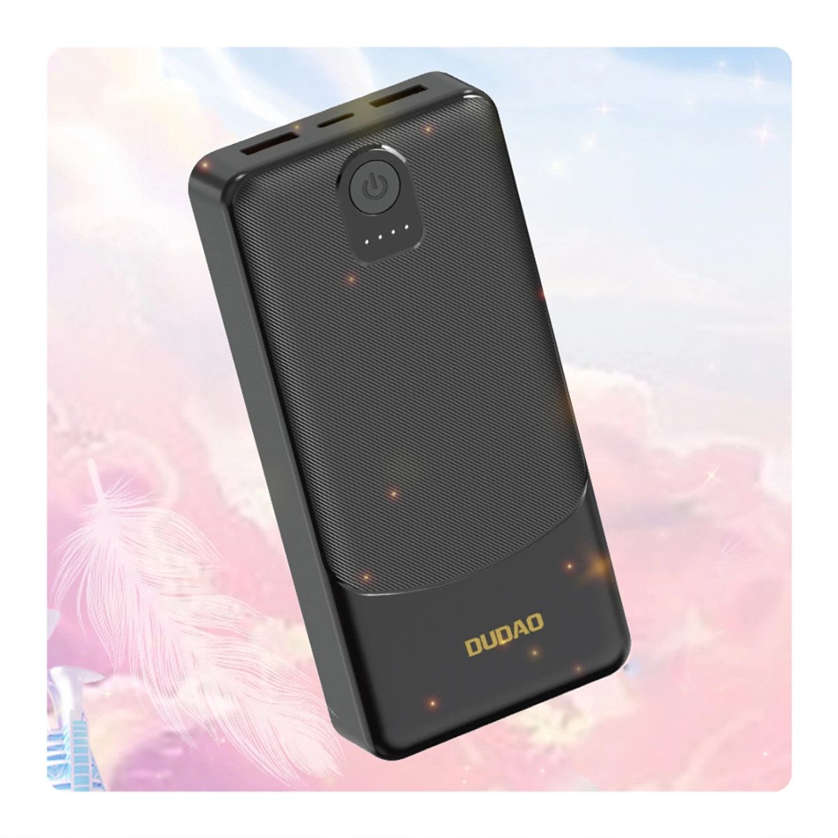 Dudao K10Pro Powerbank 20000 mAh (5 V), Ladung von 2 Geräten gleichzeitig, Kompaktes Format