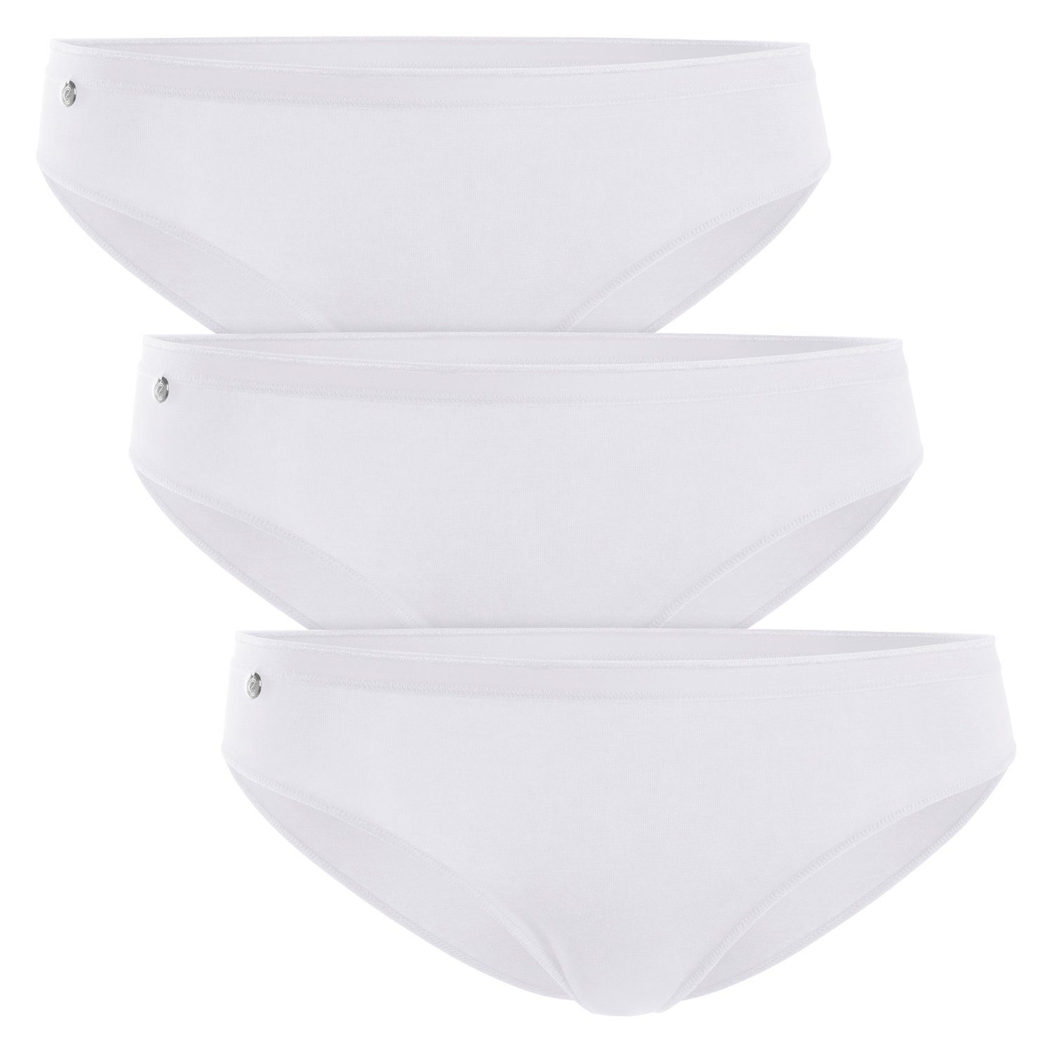 celodoro Slip Damen Basic Bikini Slip (3er Pack) mit Schmuck Logo