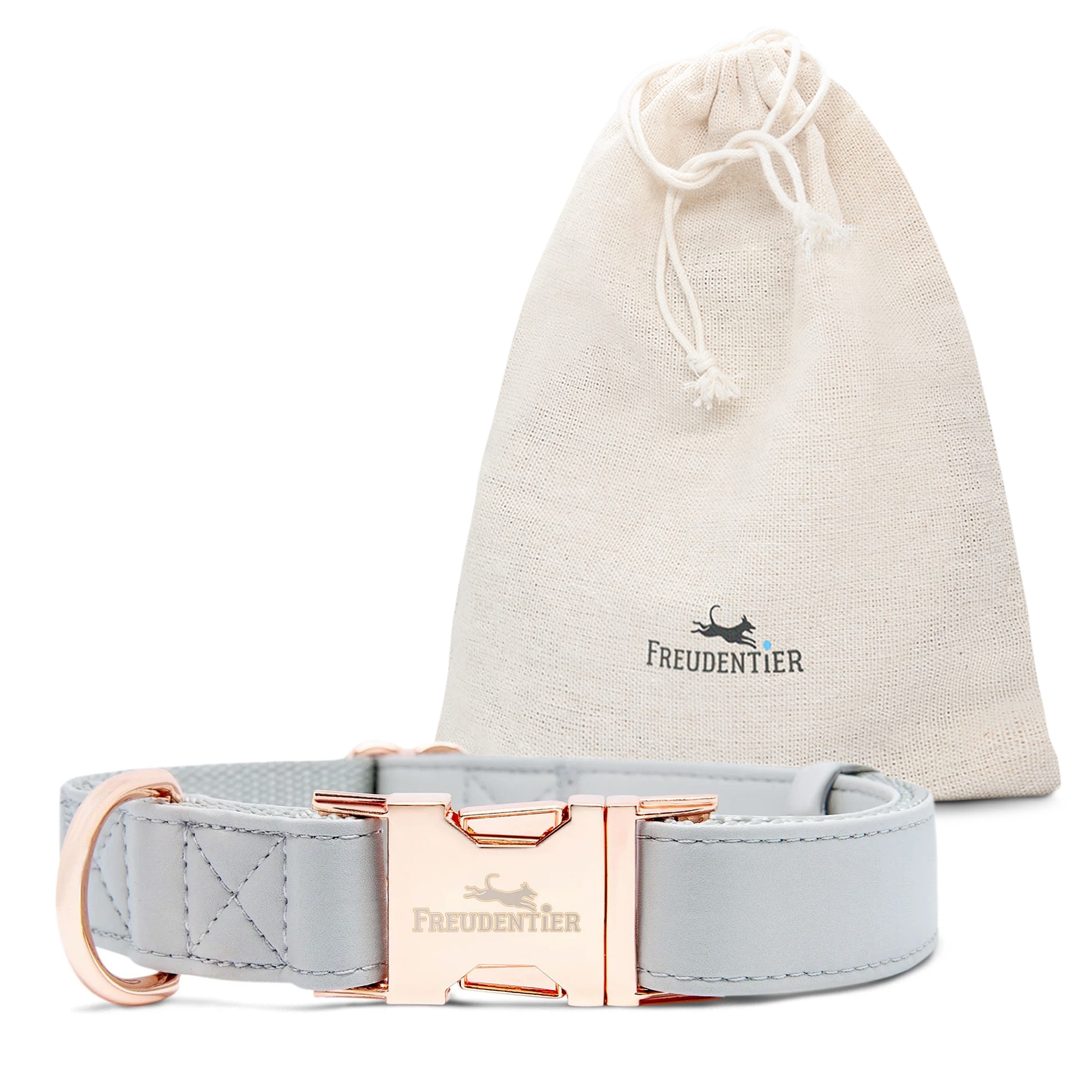 Freudentier Hunde-Halsband aus veganem Leder, Hyde Park Kollektion 2.0