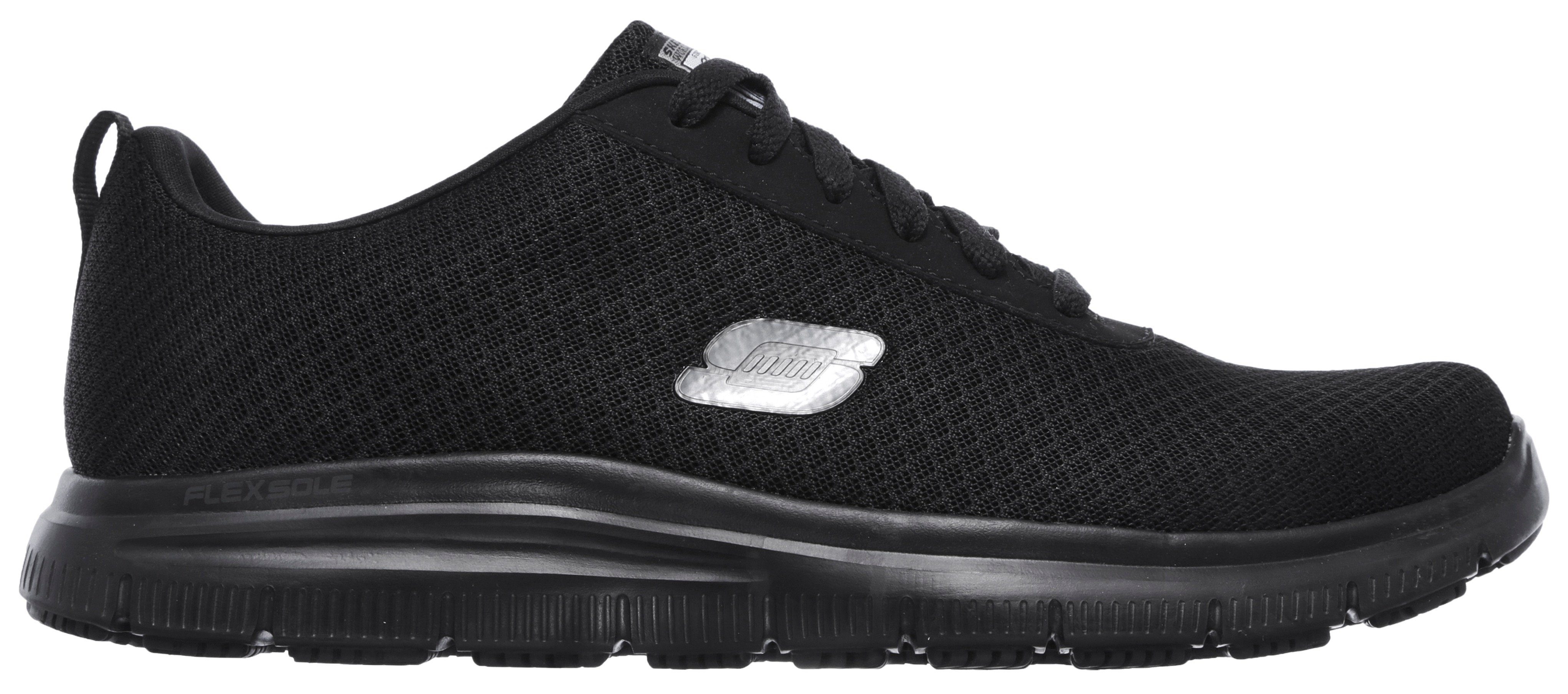 Skechers Berufsschuh Schnürschuh für Gastronomie,Pflege mit gepolsterter Innensohle