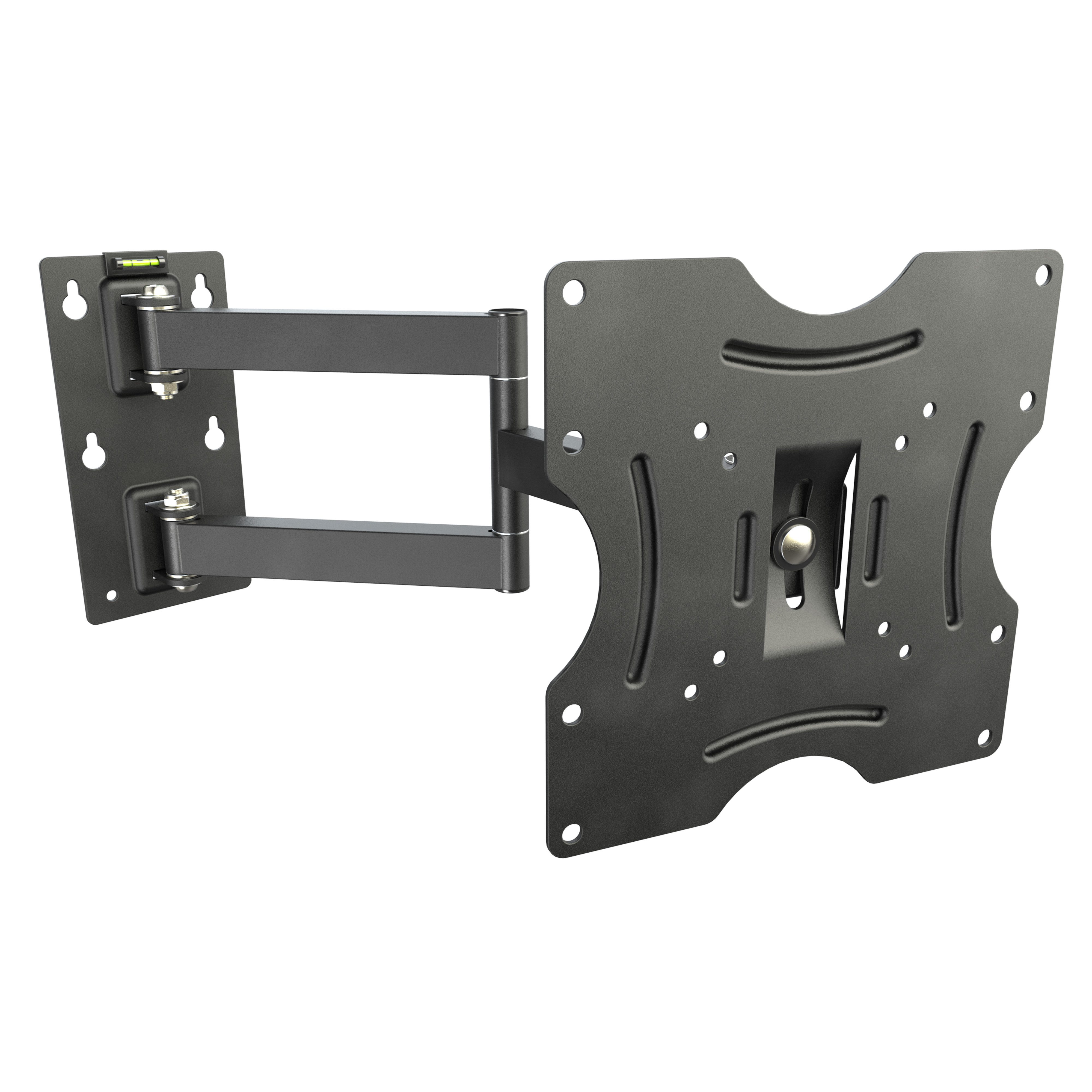 RICOO TV-Wandhalterung Monitor TV Wandhalterung 27" 32" 37" 43" 50" bis 30 Kg schwenkbar R02, (bis 50 Zoll, VESA 200x100 200x200, 1-tlg., vollbeweglich ausziehbar neigbar 27 Zoll / 68cm bis 50 Zoll / 127cm, bis 15° Neigung, bis zu 180° Schwenkung, Fernseher Halter universal)
