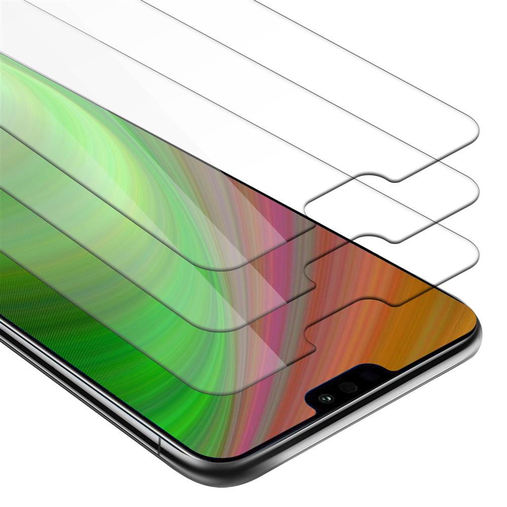 Cadorabo Schutzfolie Honor 8X, (3-St), 3x Schutzglas Panzer Folie (Tempered) Display-Schutzglas mit 3D Touch