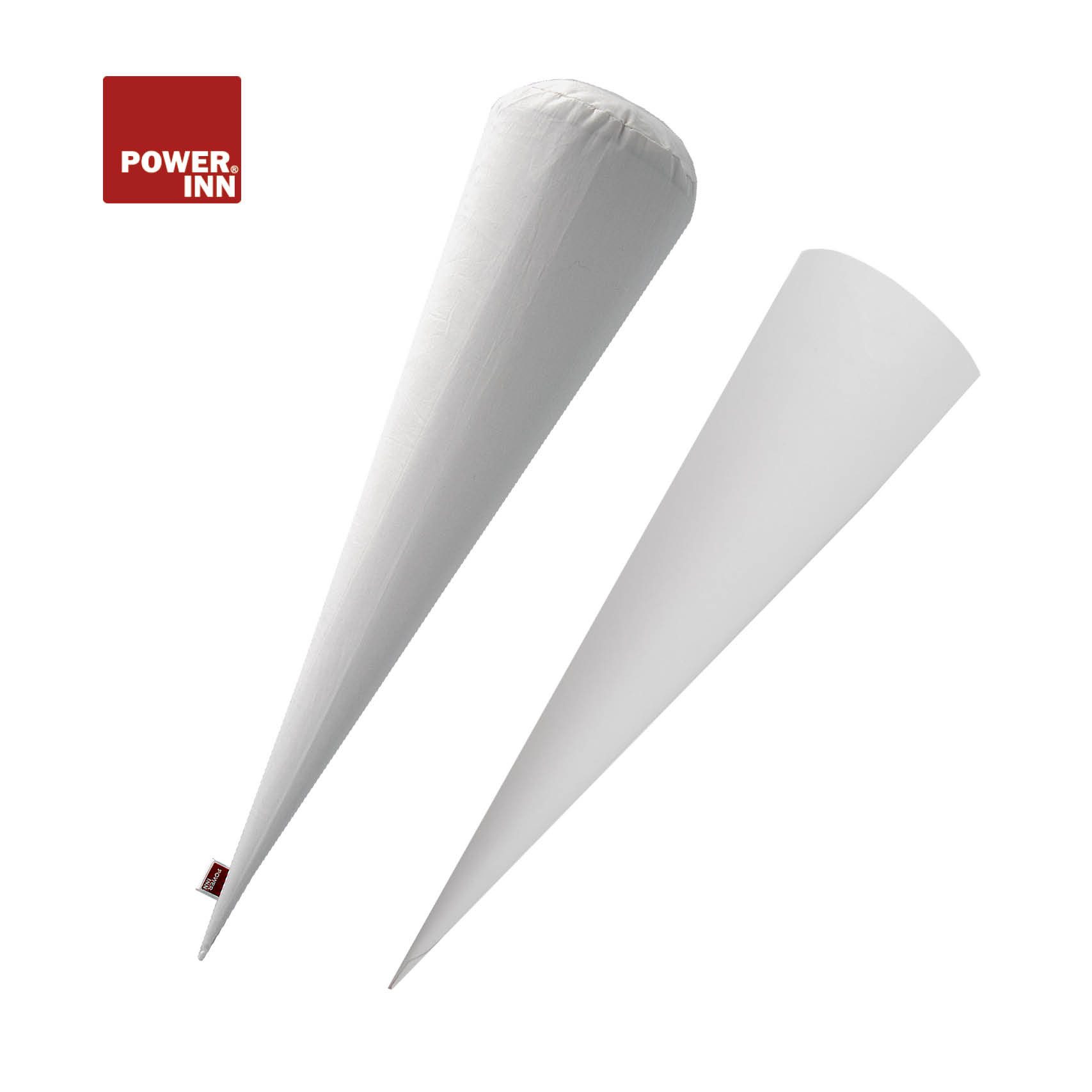 POWER INN Schultüte Schultüten-Set Einhorn/Lila (inkl. Schultütenkissen+Papprohling 70cm)